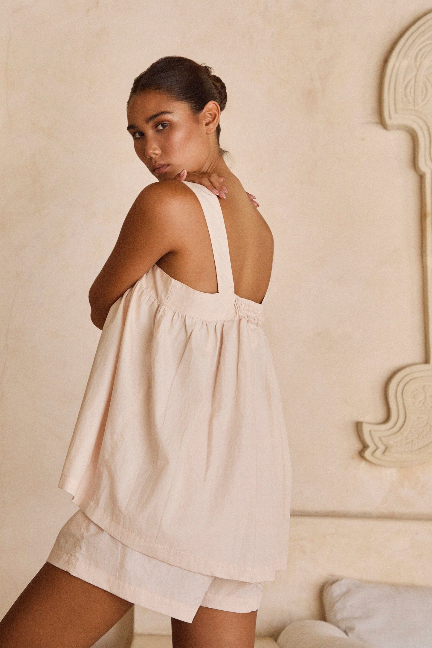 Suzie Sleep Set - Cotton - Nude