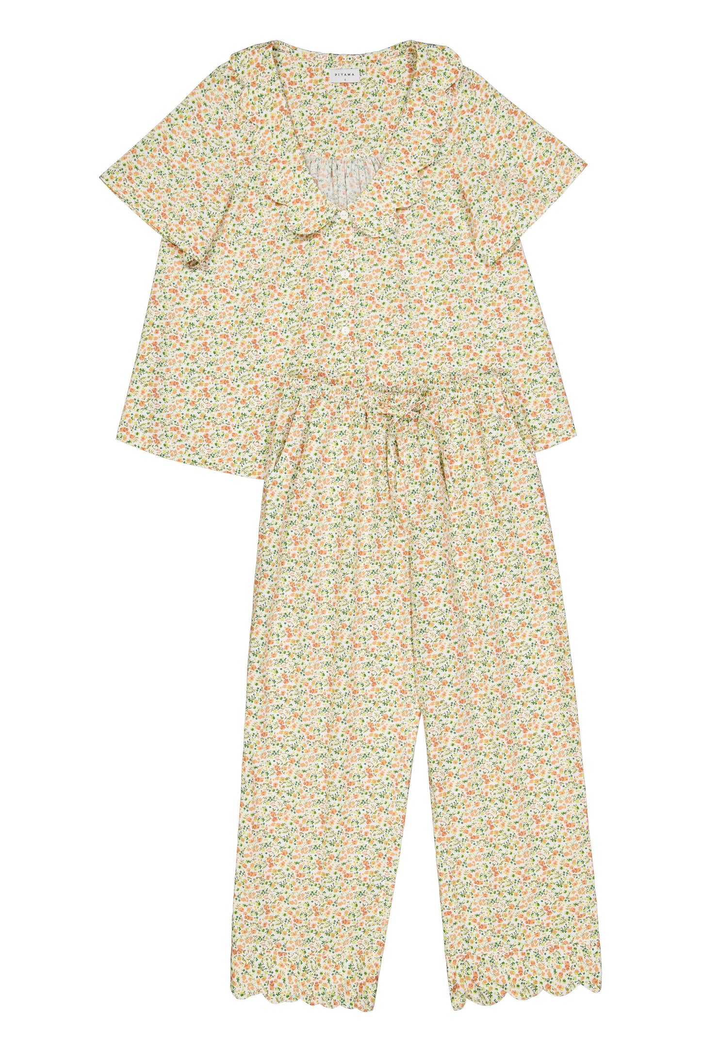 Penelope Sleep Set - Pants - Floret Green