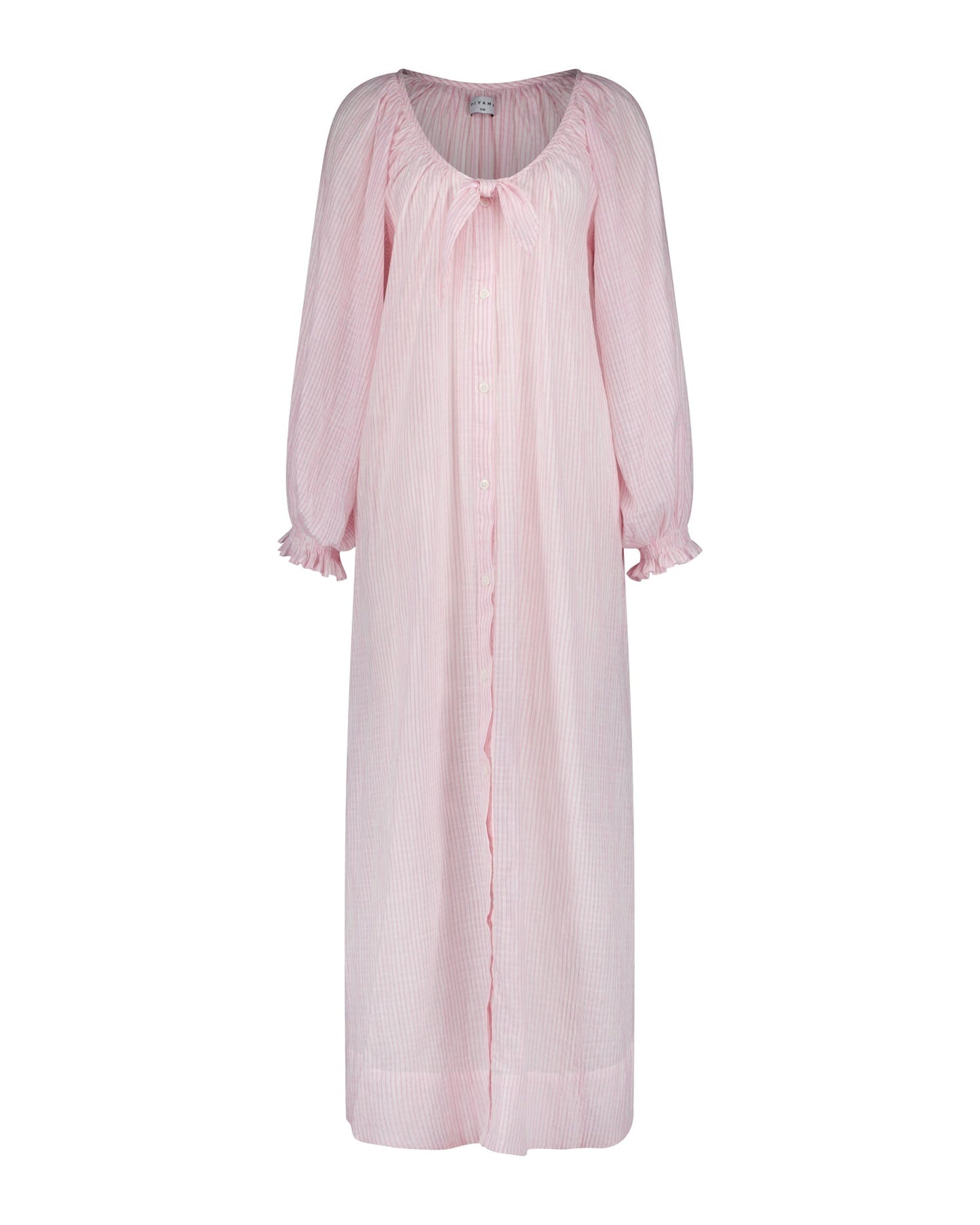 Heidi Resort Dress - Cotton - Stripe Pink