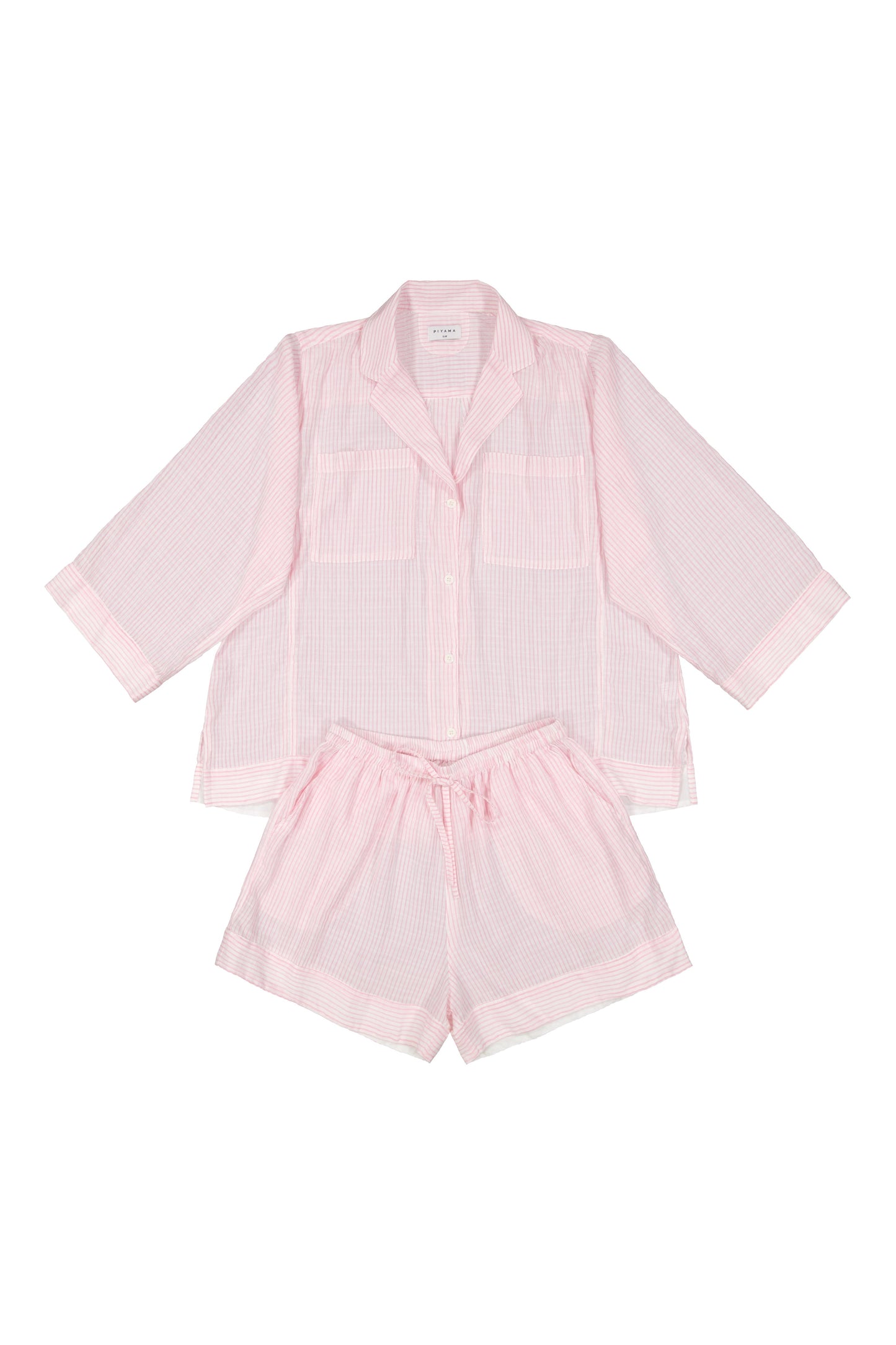 Peta Resort Set - Cotton - Pink Stripe