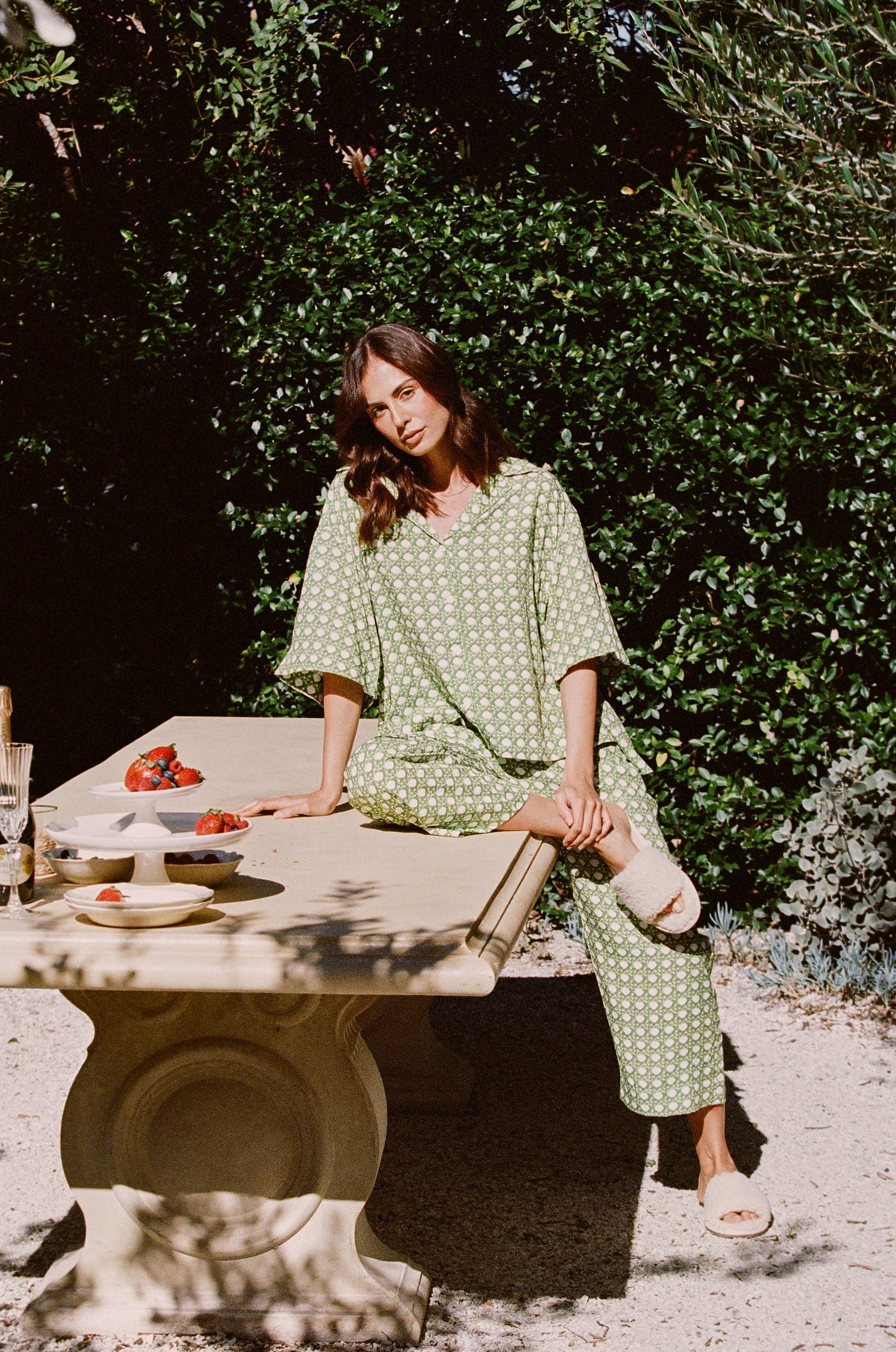 Lounge Set - Pants - Rattan Green