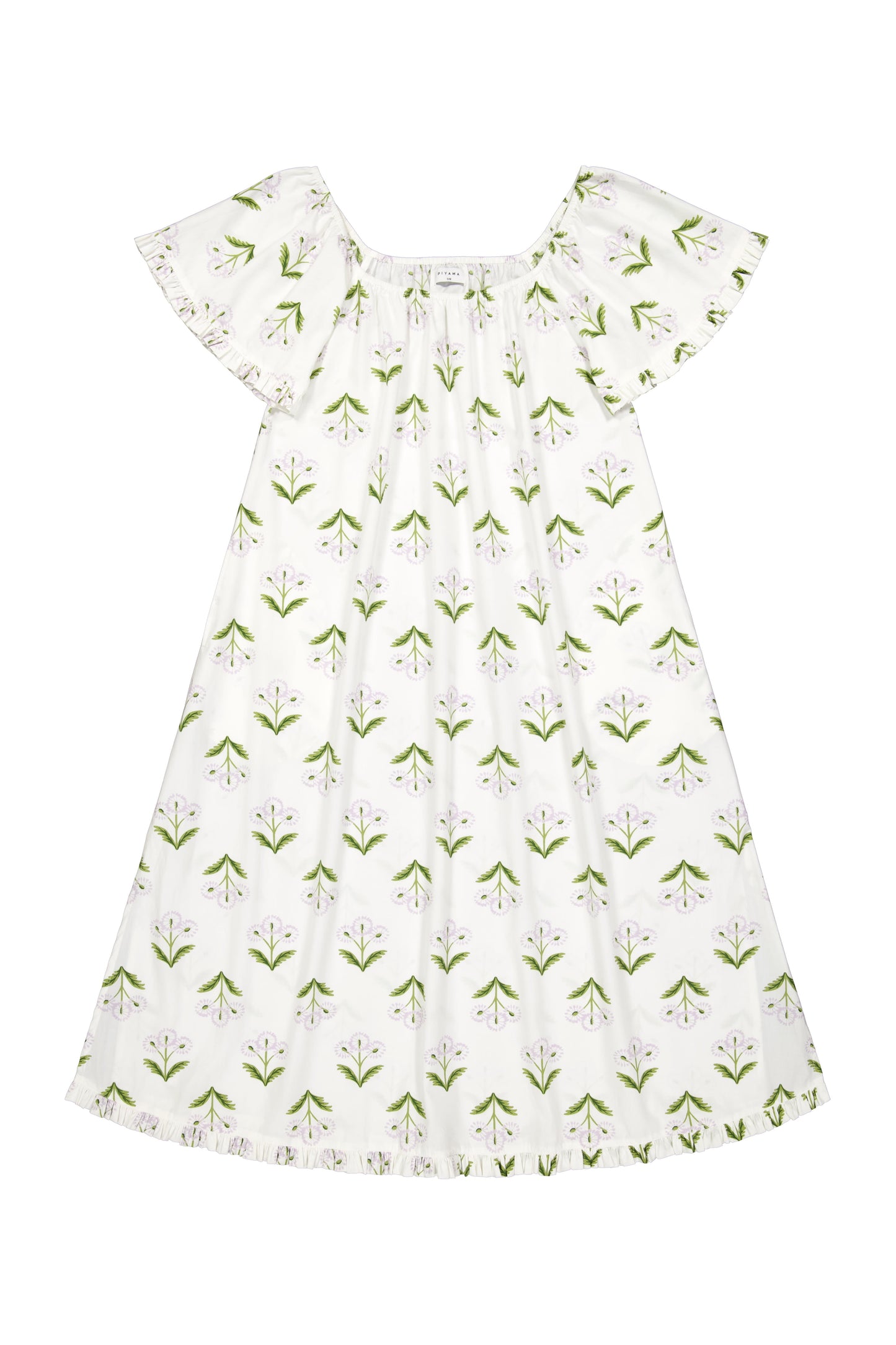 Betty Lounge Dress - Long - Cotton Modal - Dandelion Lilac