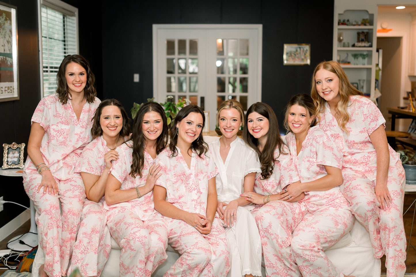 Maggie Pyjama Set - Long Pants - Summer Toile - Pink