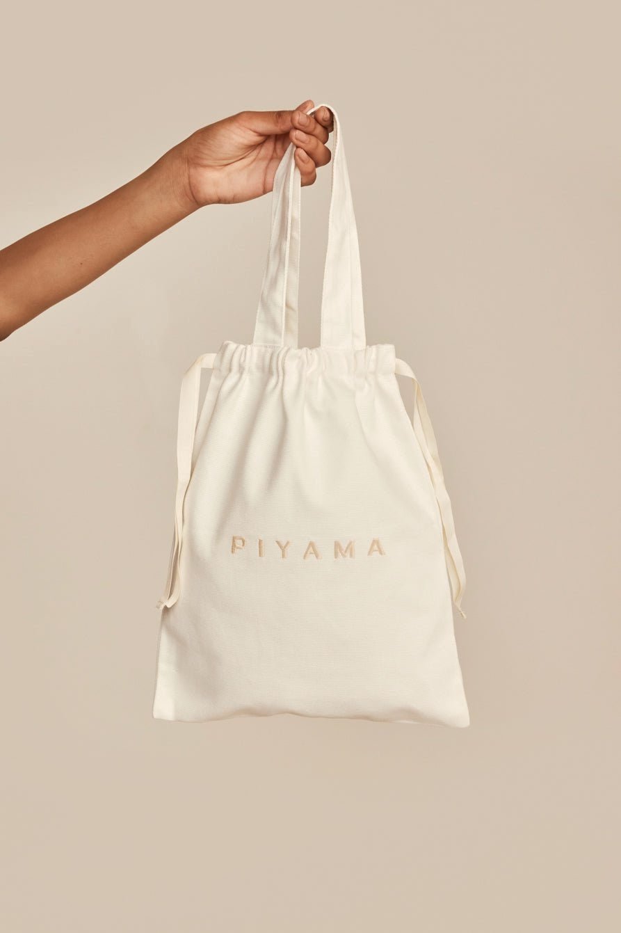 Embroidered Cotton Tote