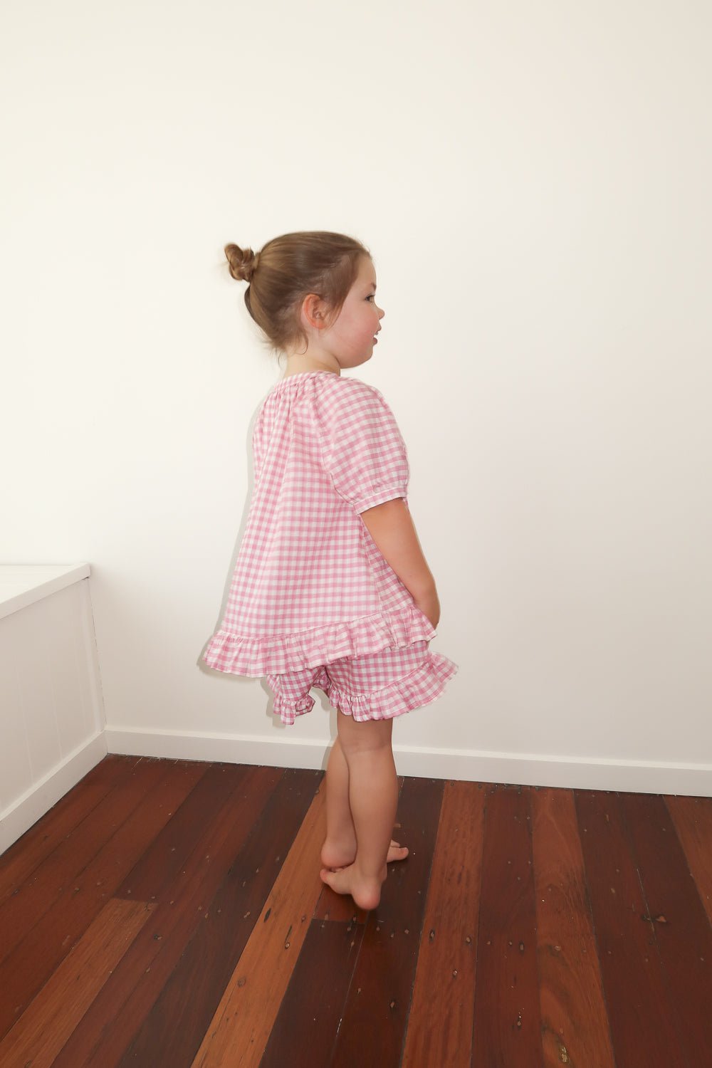 Girls Sophie Sleep Set - Cotton - Gingham Berry