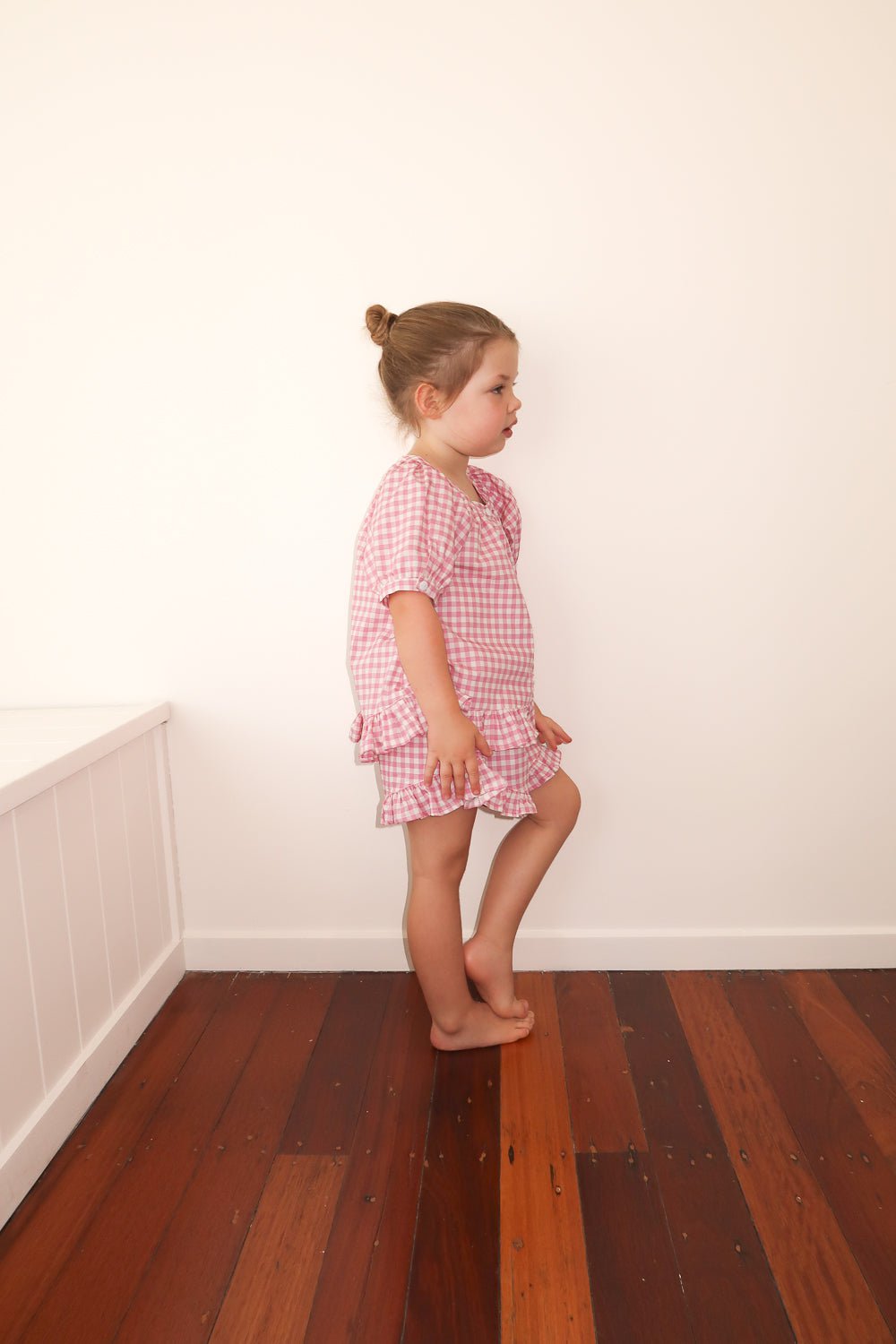 Girls Sophie Sleep Set - Cotton - Gingham Berry