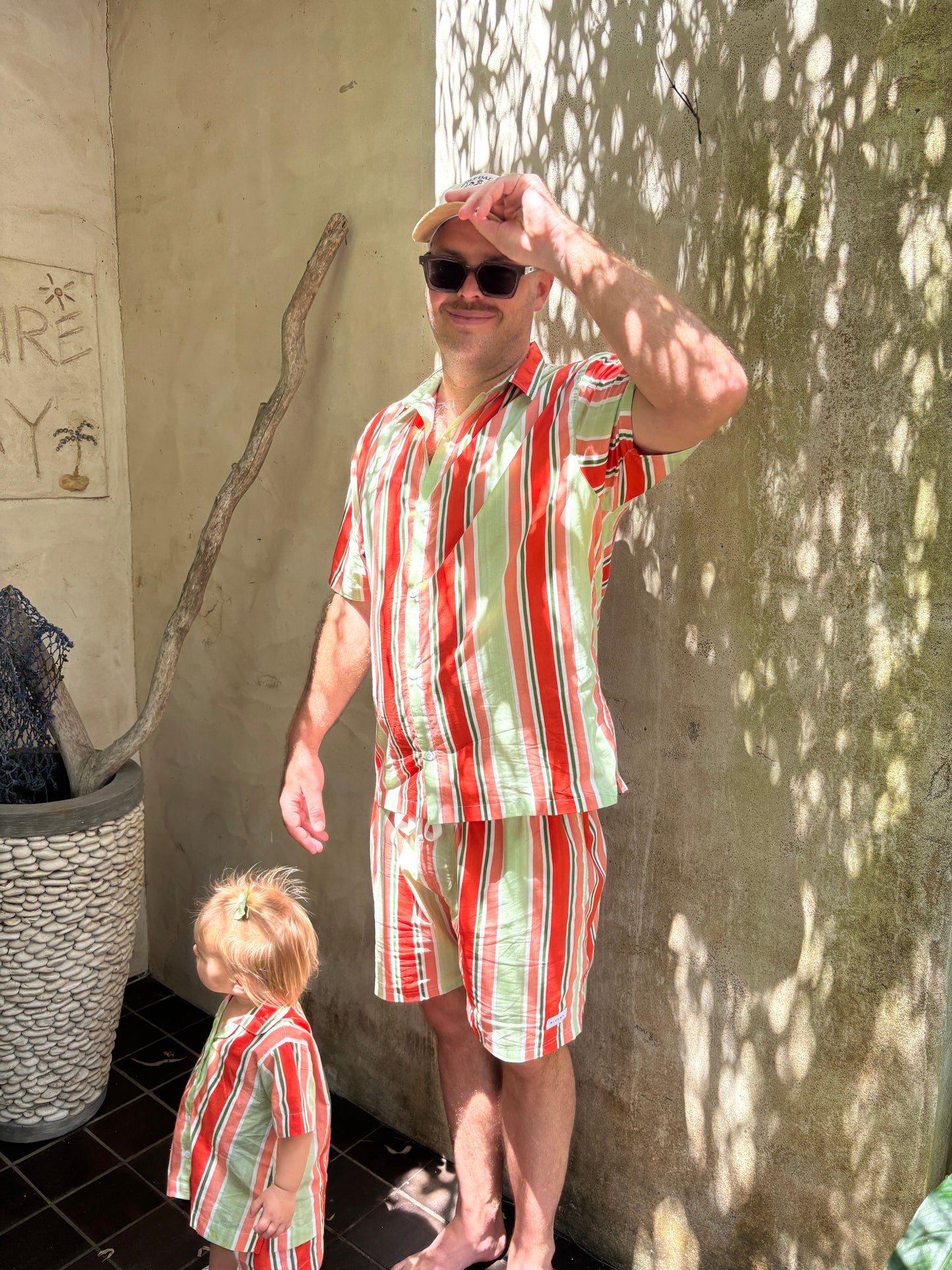 Men’s Holiday Shirt - Cotton Modal - Holiday Stripe