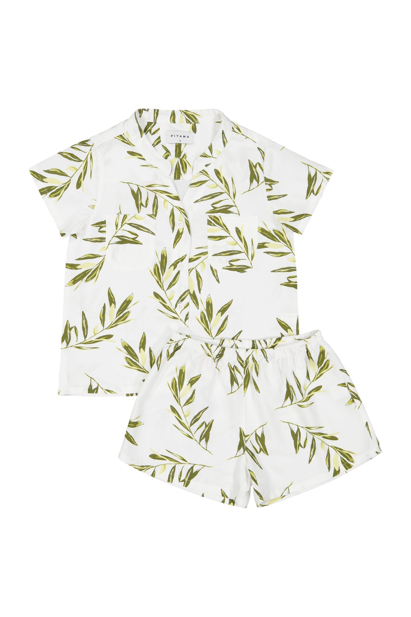 Girls Maggie Pyjama Set - ECOVERO™ - Olive Leaf