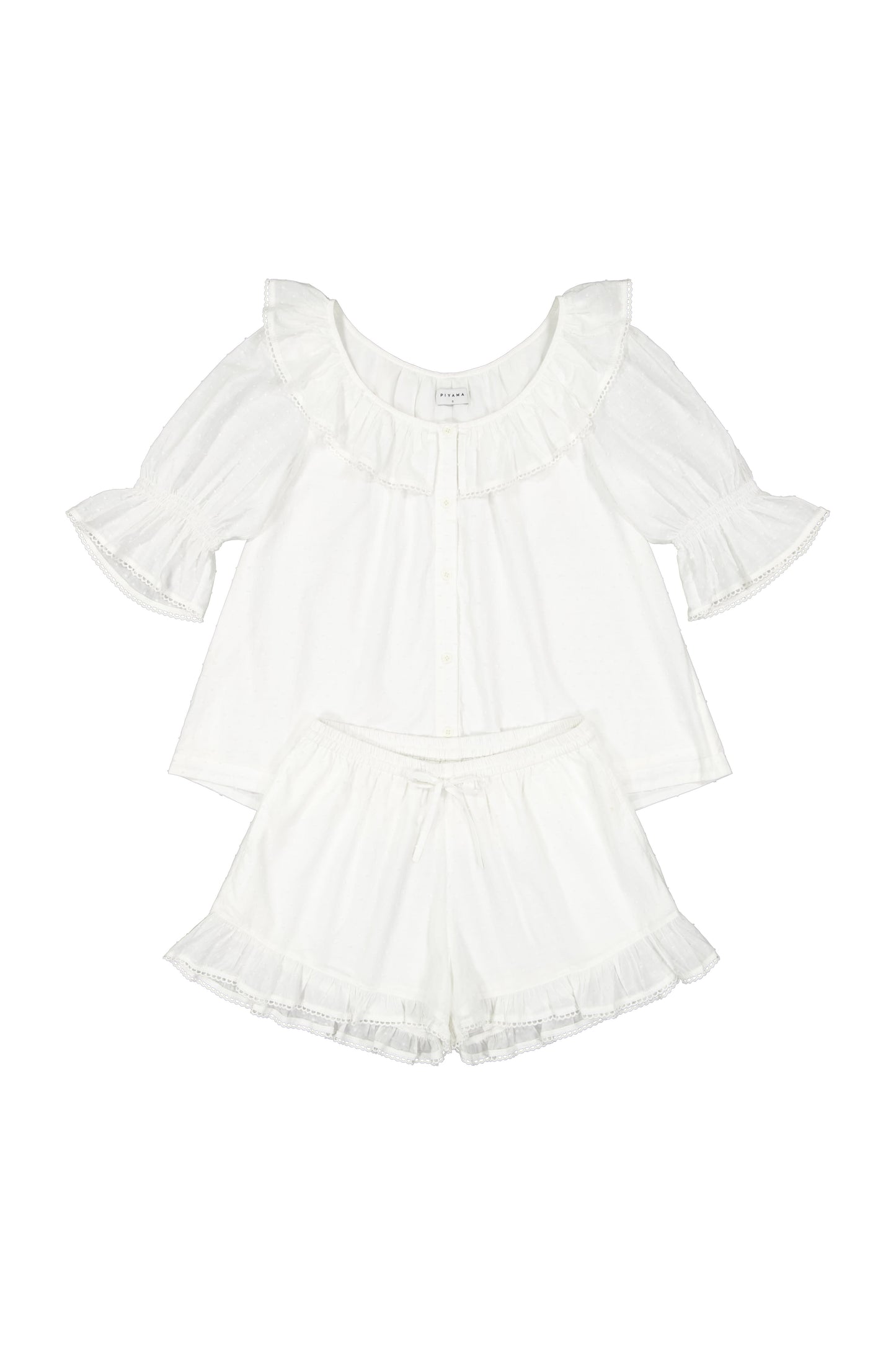 Jemima Sleep Set - Cotton Swiss Dot