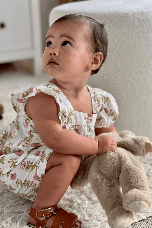 Girls Harriet Set - Cotton - Lotus Flower - Pink