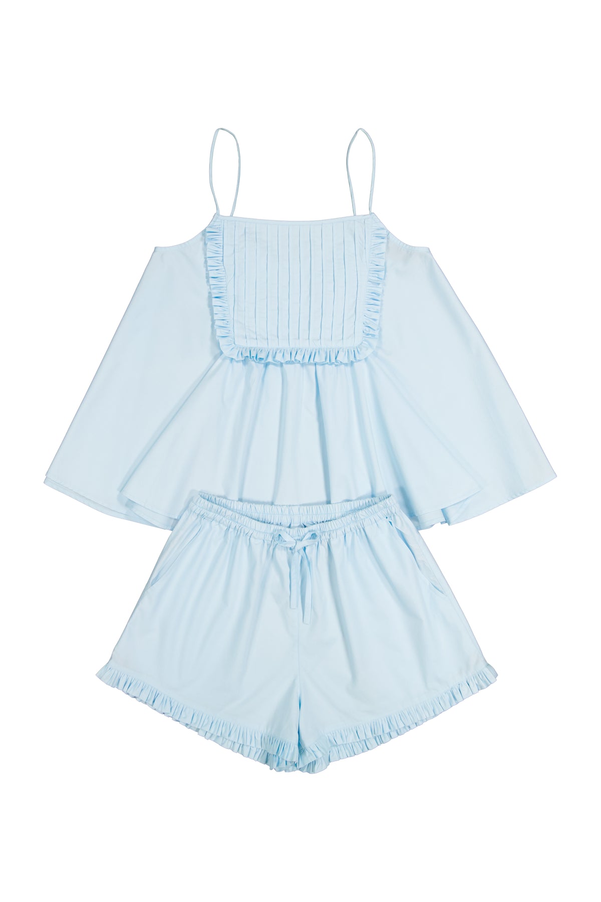 Lydia Sleep Set - Cotton Modal - Baby Blue