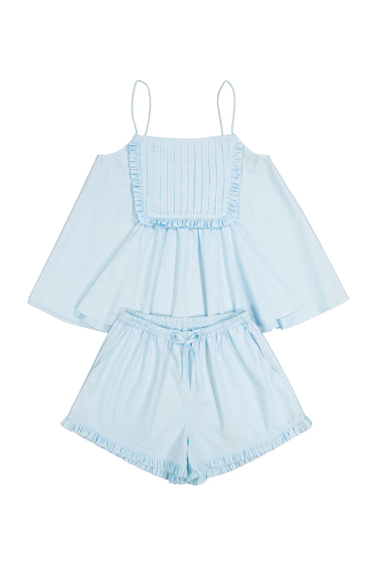 Lydia Sleep Set - Cotton Modal - Baby Blue