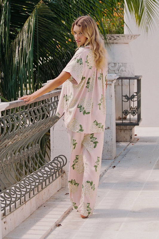 Abigail Sleep Set - Pants - ECOVERO™ - Heirloom Hydrangea Pink