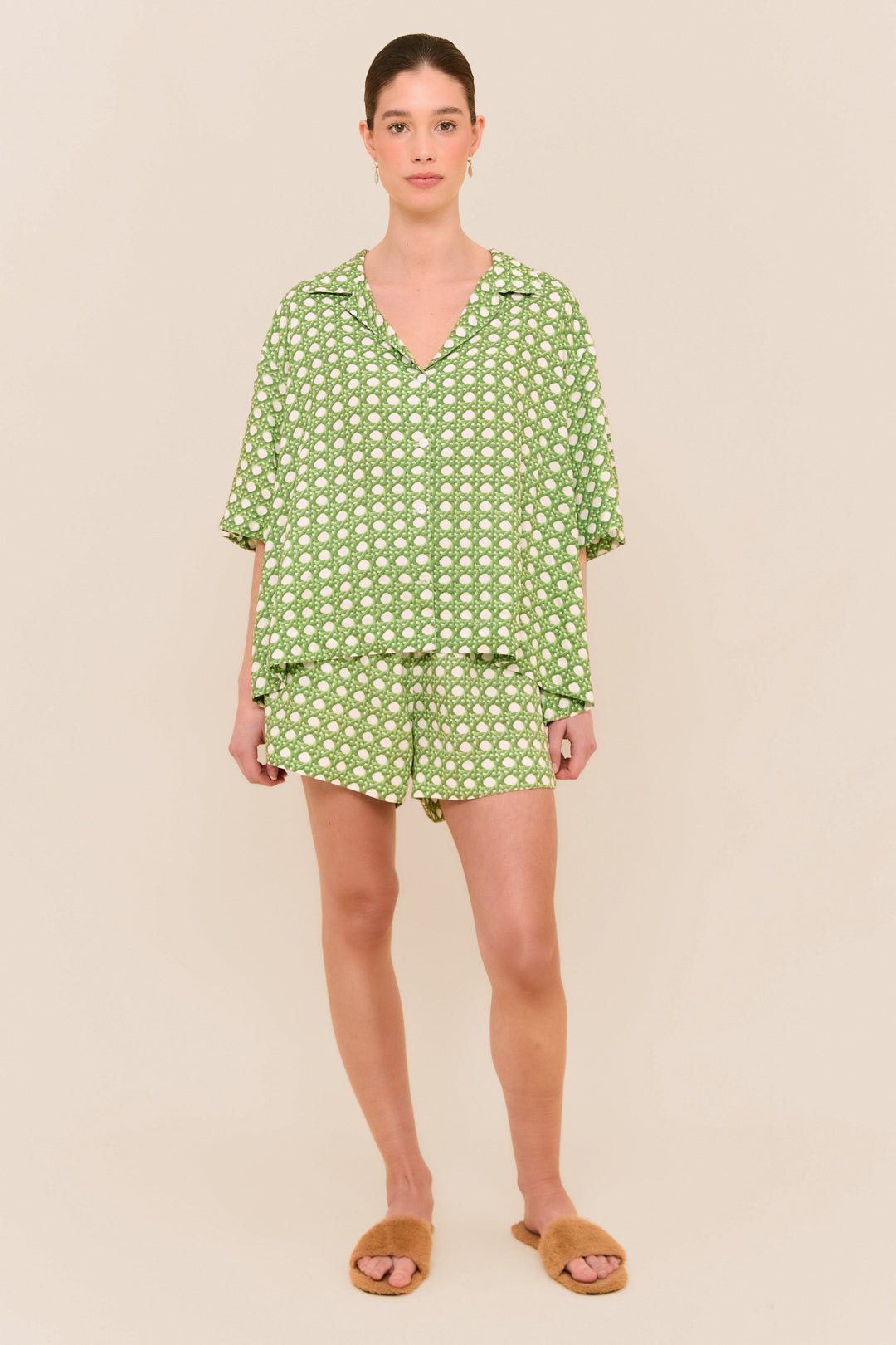 Lounge Set - Rattan Green