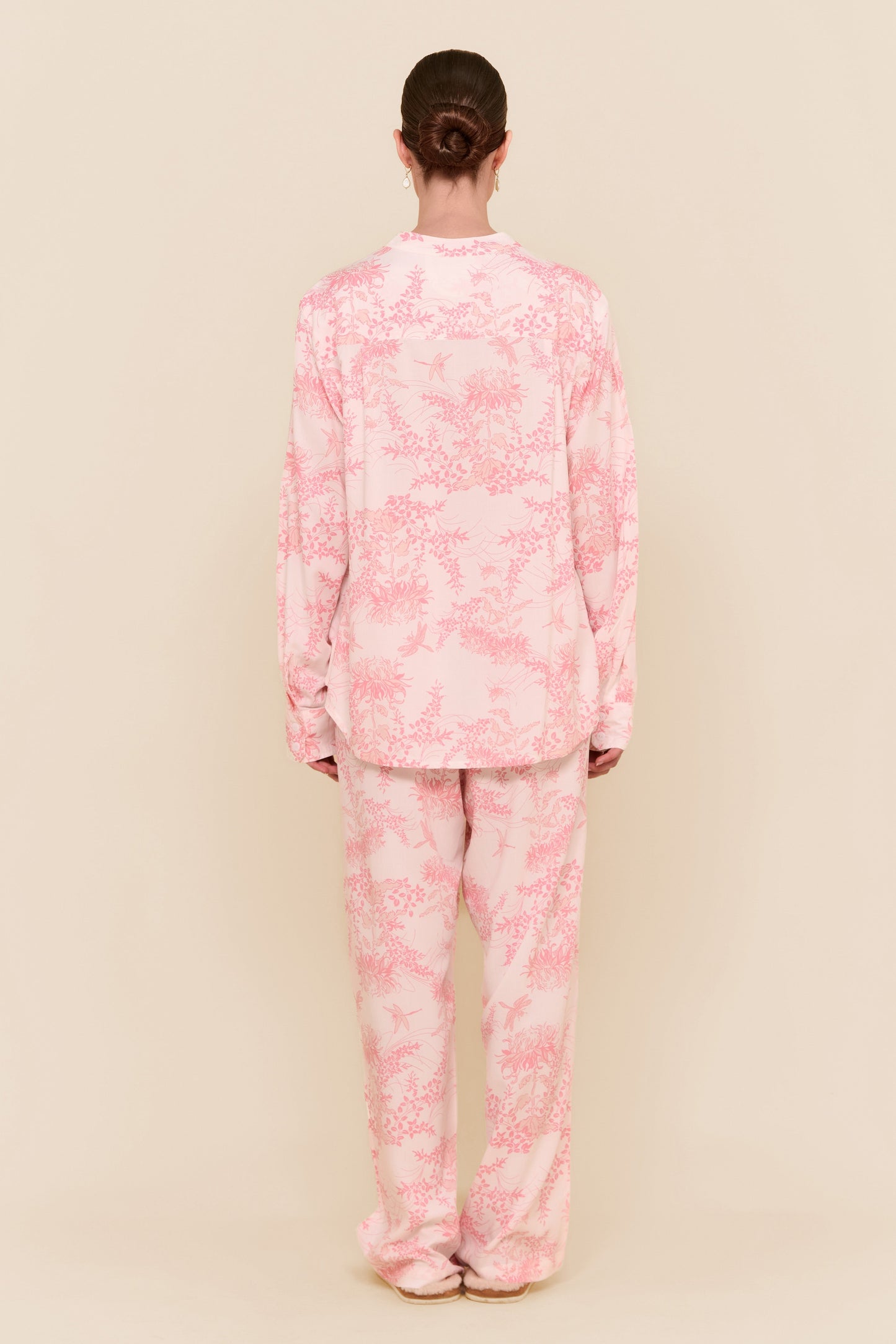 Maggie Pyjama Set - Long - Summer Toile - Pink