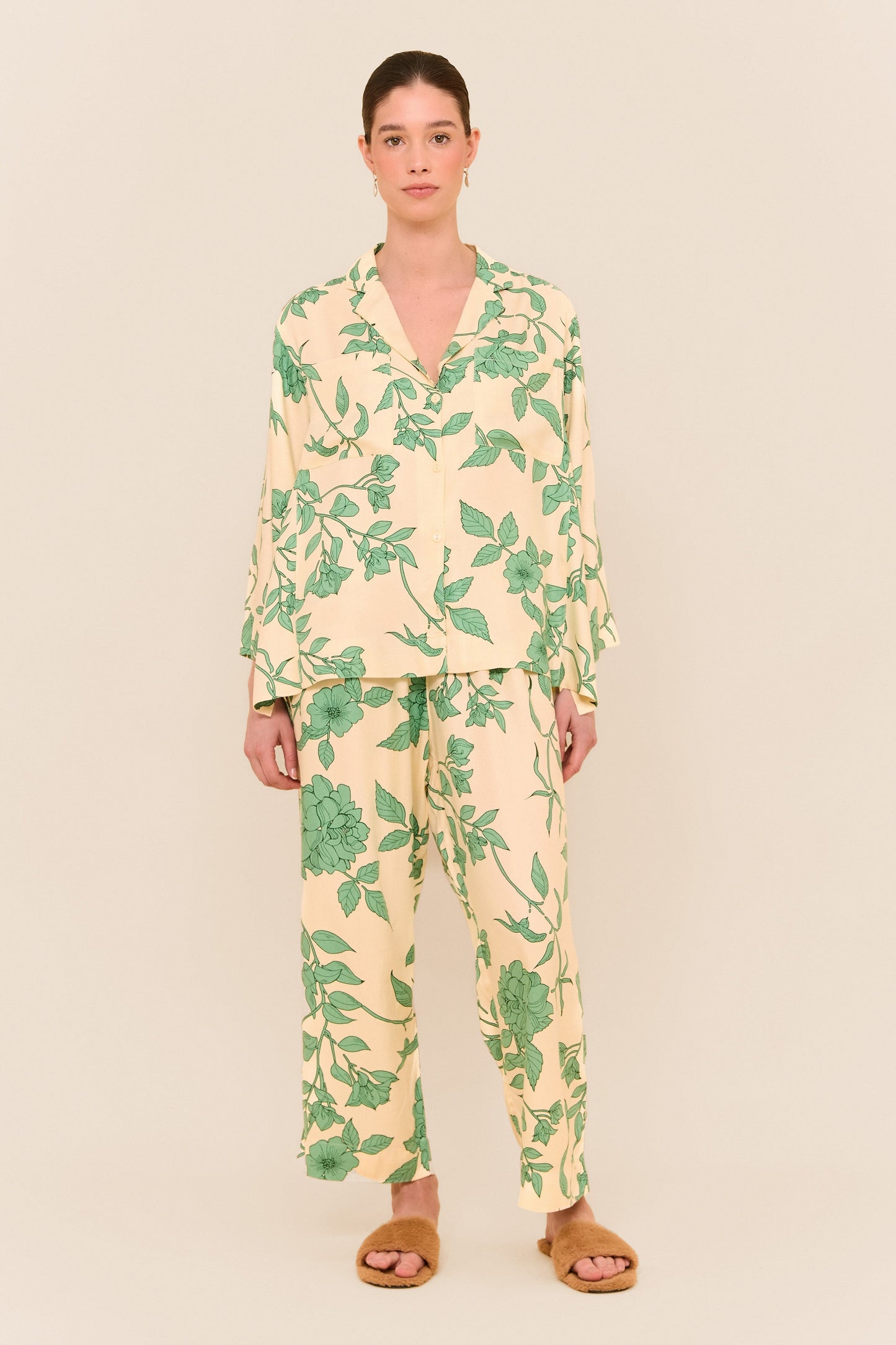 Peta Sleep Set - Long - Twill - Romantic Floral