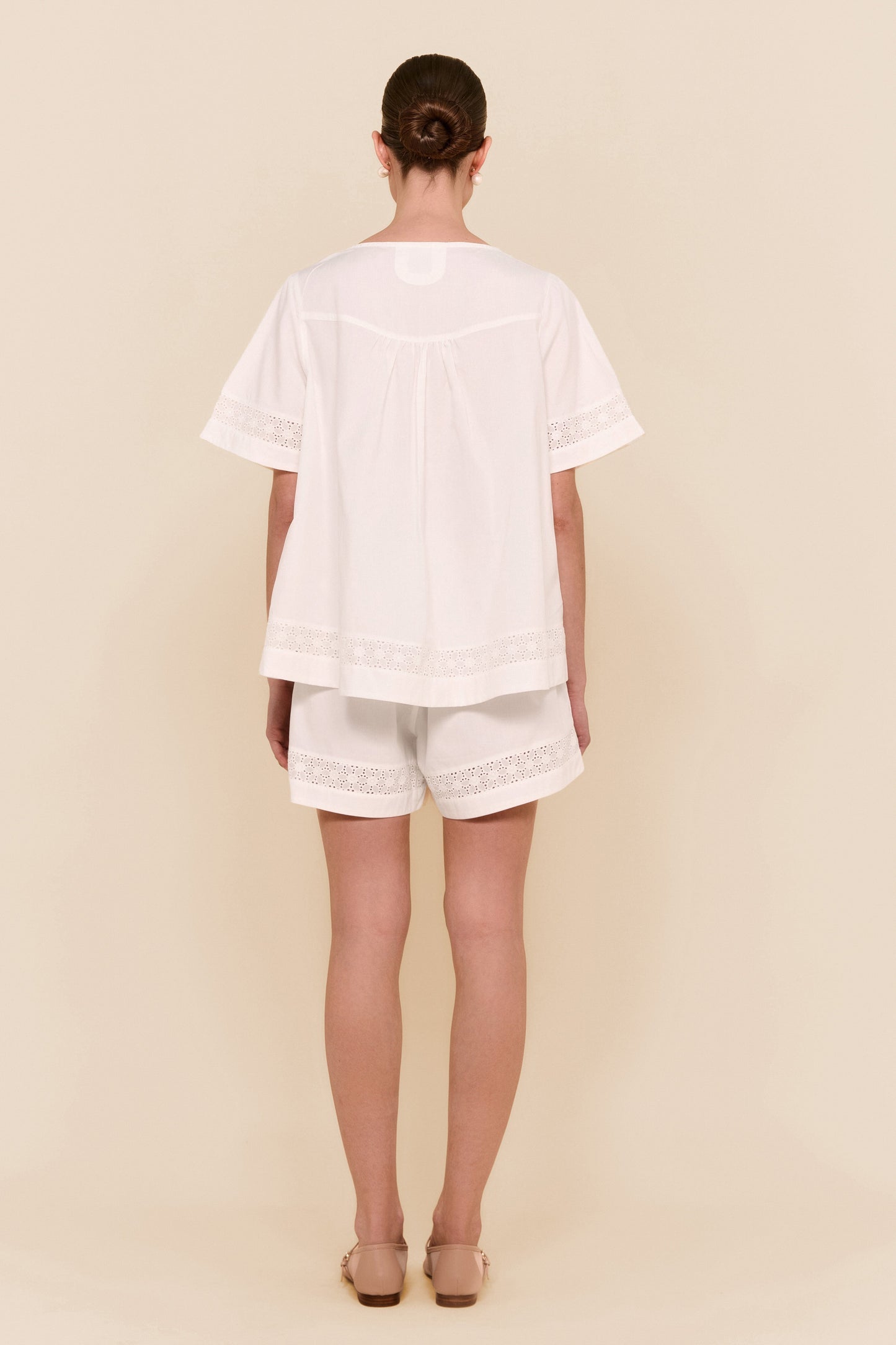 Giselle Lounge Set - Cotton Modal - Off White