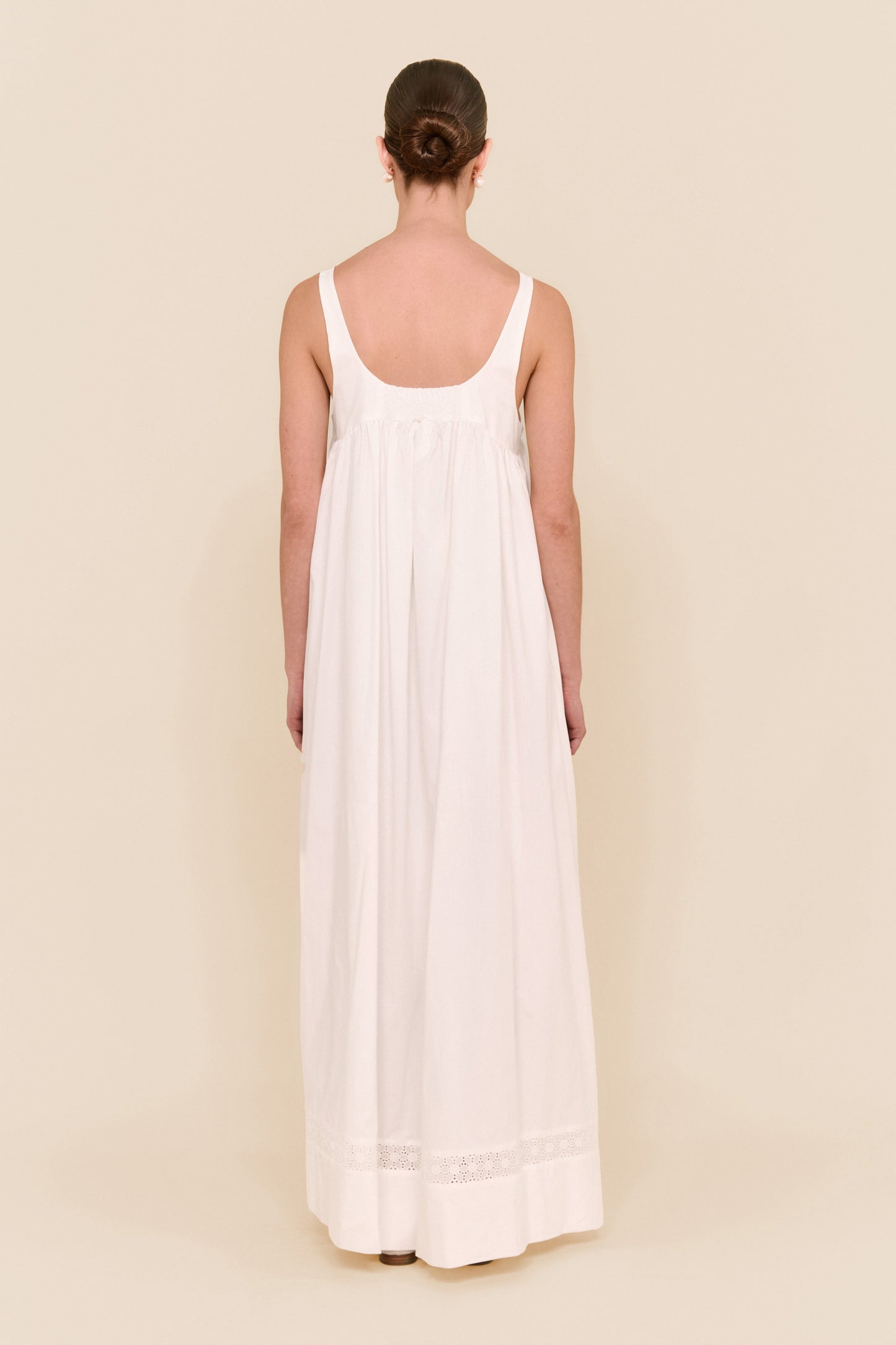 Giselle Lounge Dress - Cotton Modal - Off White