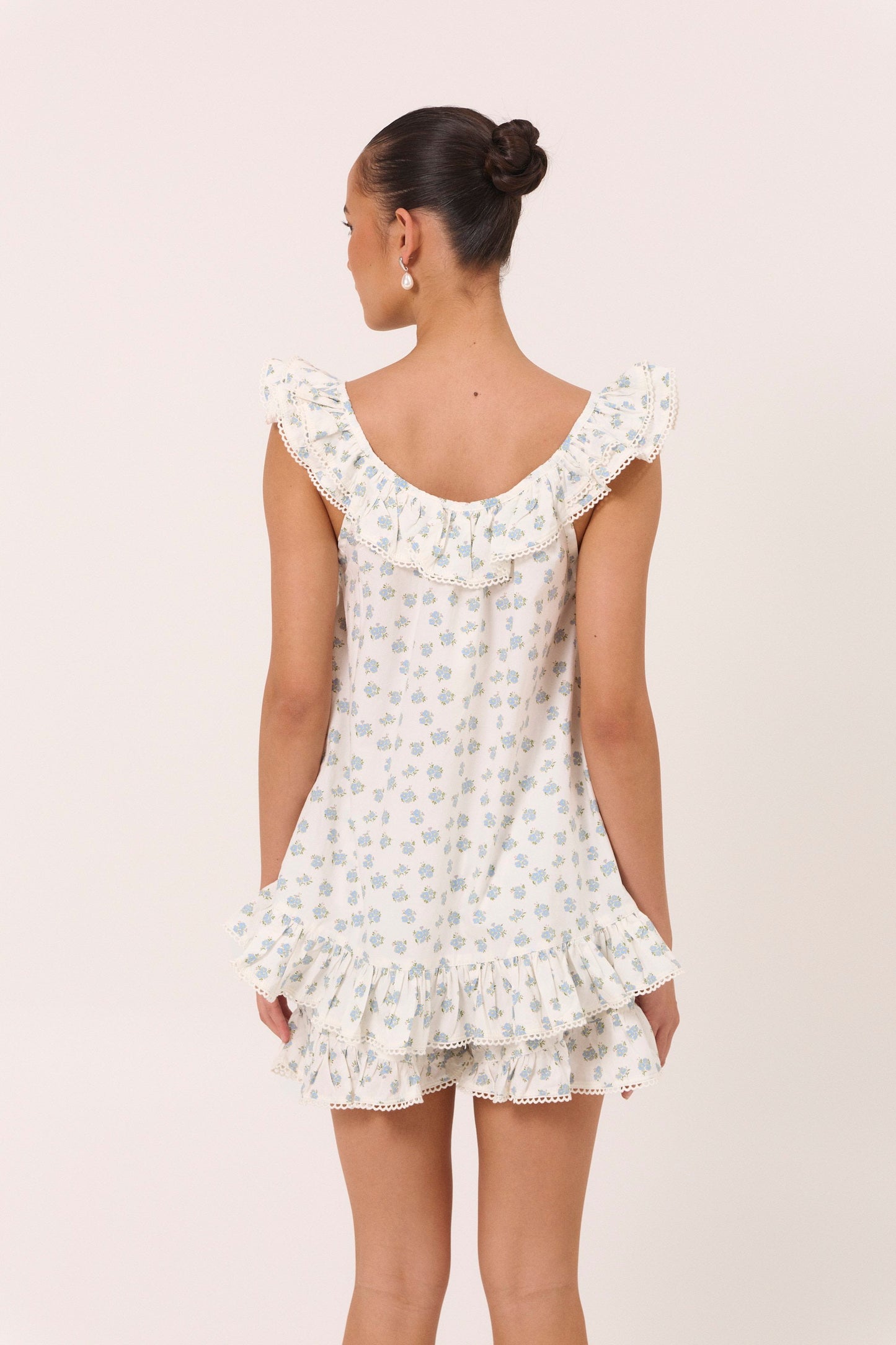 Romy Sleep Set - Cotton Modal - Meadow Blue