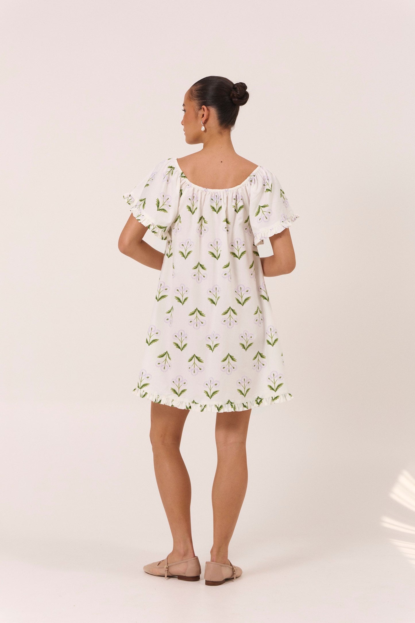 Betty Lounge Dress - Cotton Modal - Dandelion Lilac