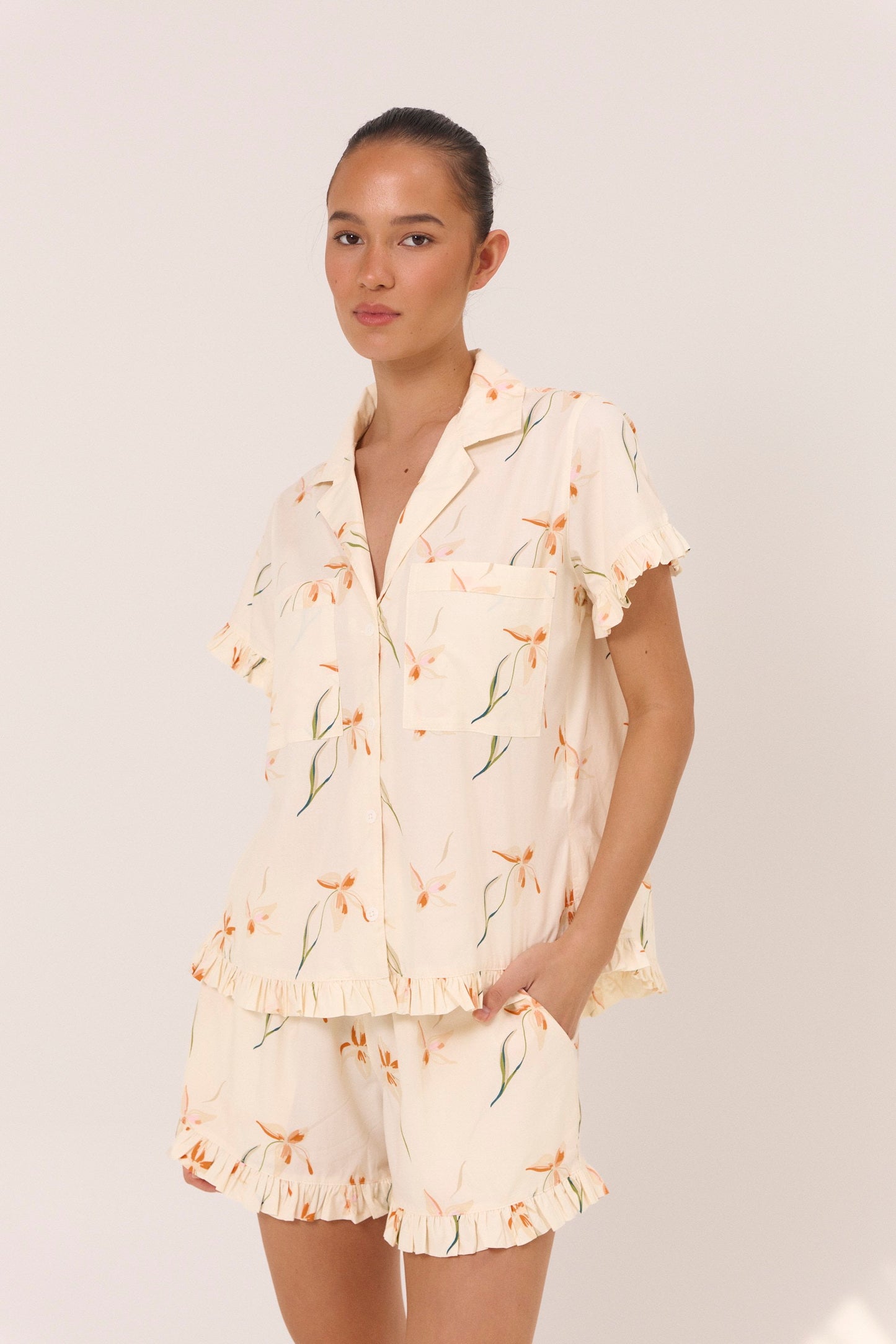 Felicity Frill Set - Cotton Modal - Lily
