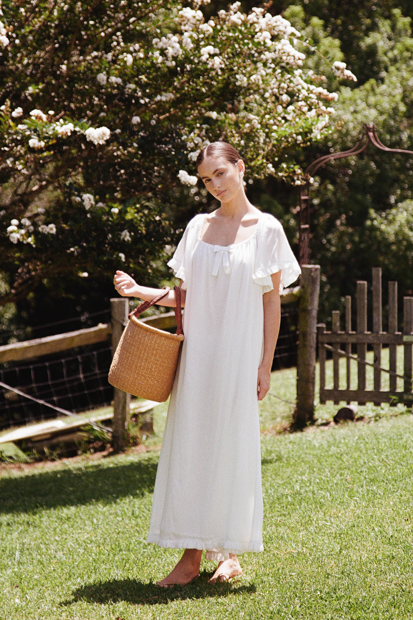 Betty Nightie - Long - Lyocell Batiste - Off White