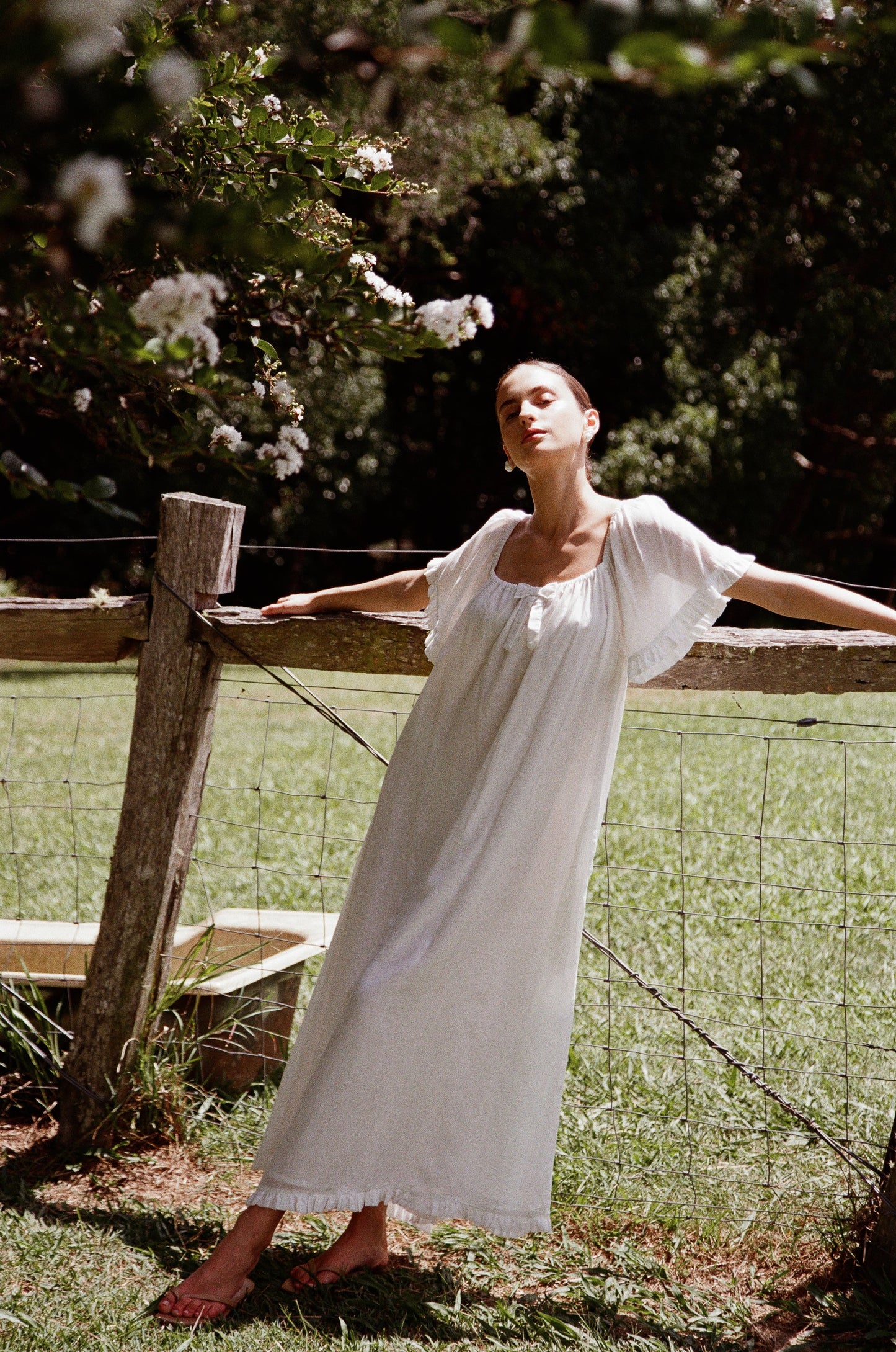 Betty Nightie - Long - Lyocell Batiste - Off White