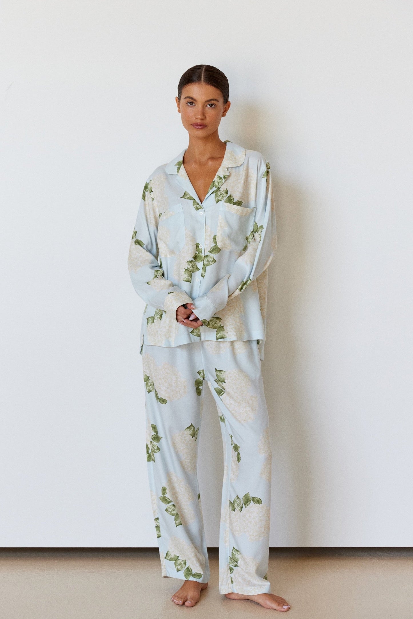 Abigail Sleep Set - Long - ECOVERO™ - Heirloom Hydrangea