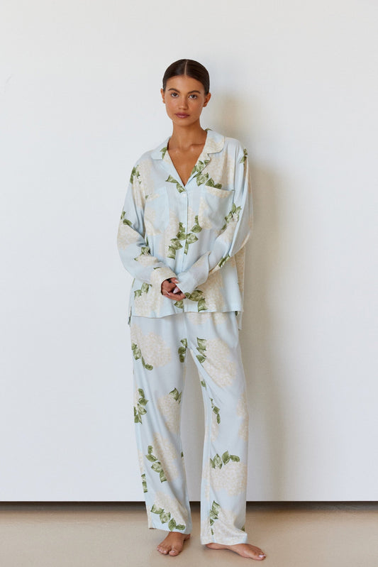 Abigail Sleep Set - Long - ECOVERO™ - Heirloom Hydrangea