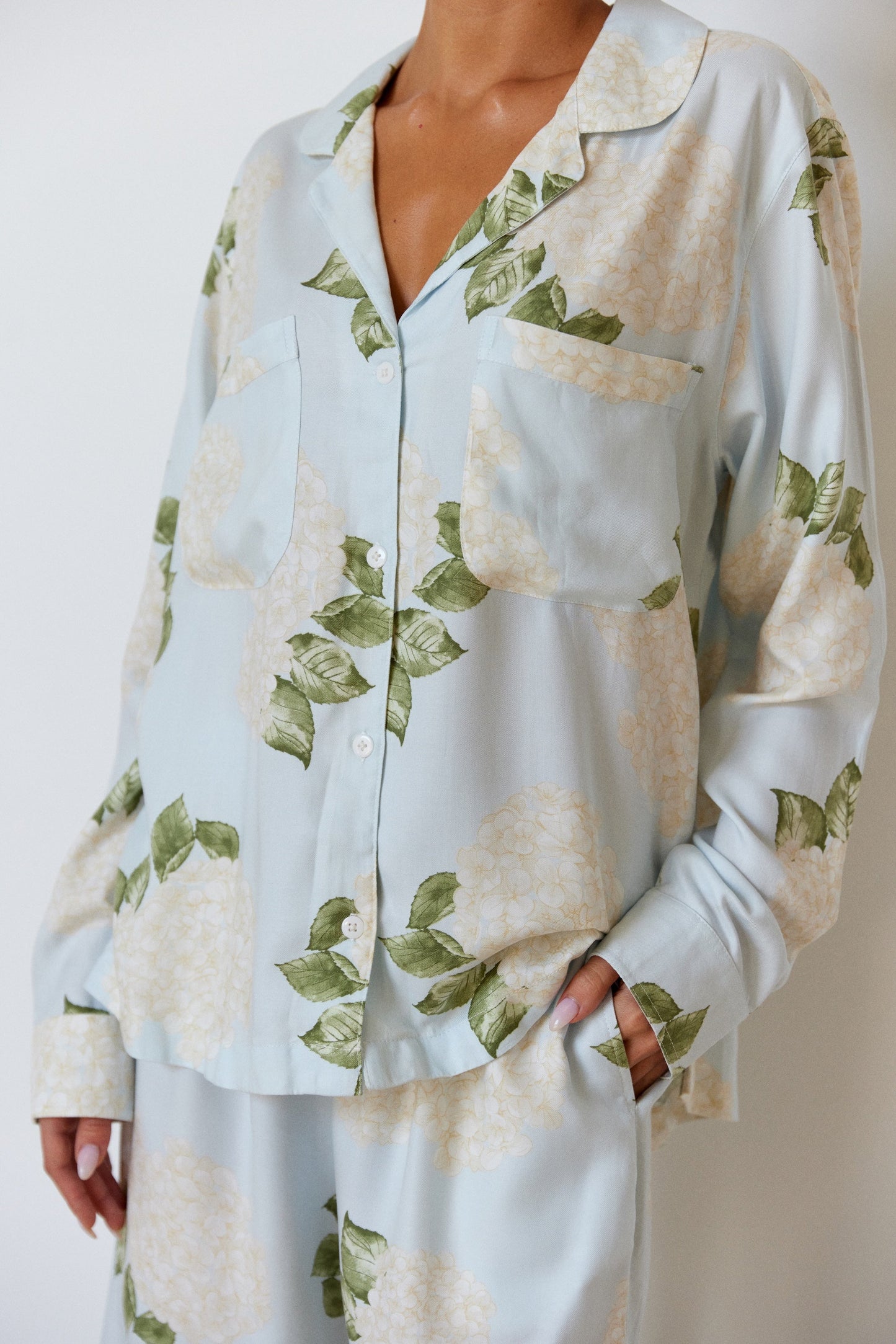 Abigail Sleep Set - Long - ECOVERO™ - Heirloom Hydrangea