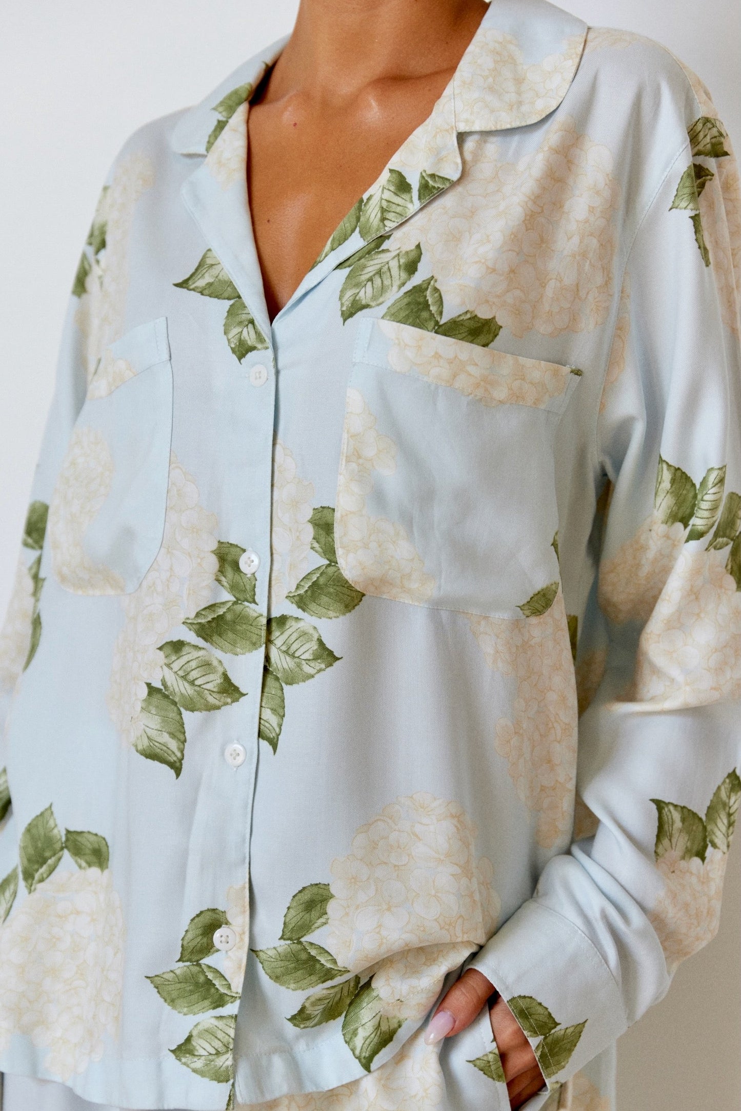 Abigail Sleep Set - Long Sleeve - ECOVERO™ - Heirloom Hydrangea