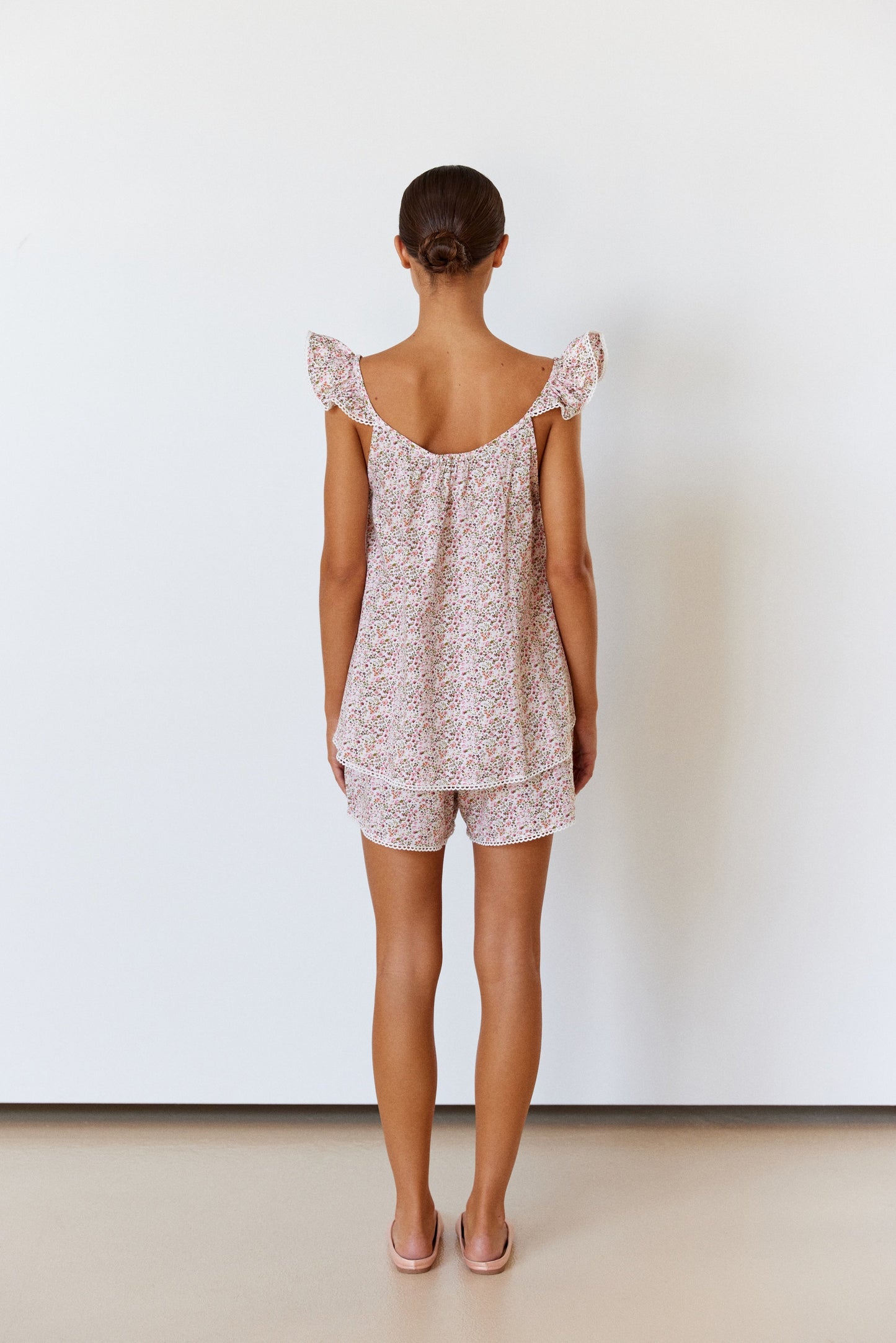 Indah Wing Sleep Set - Floret Pink + Trim