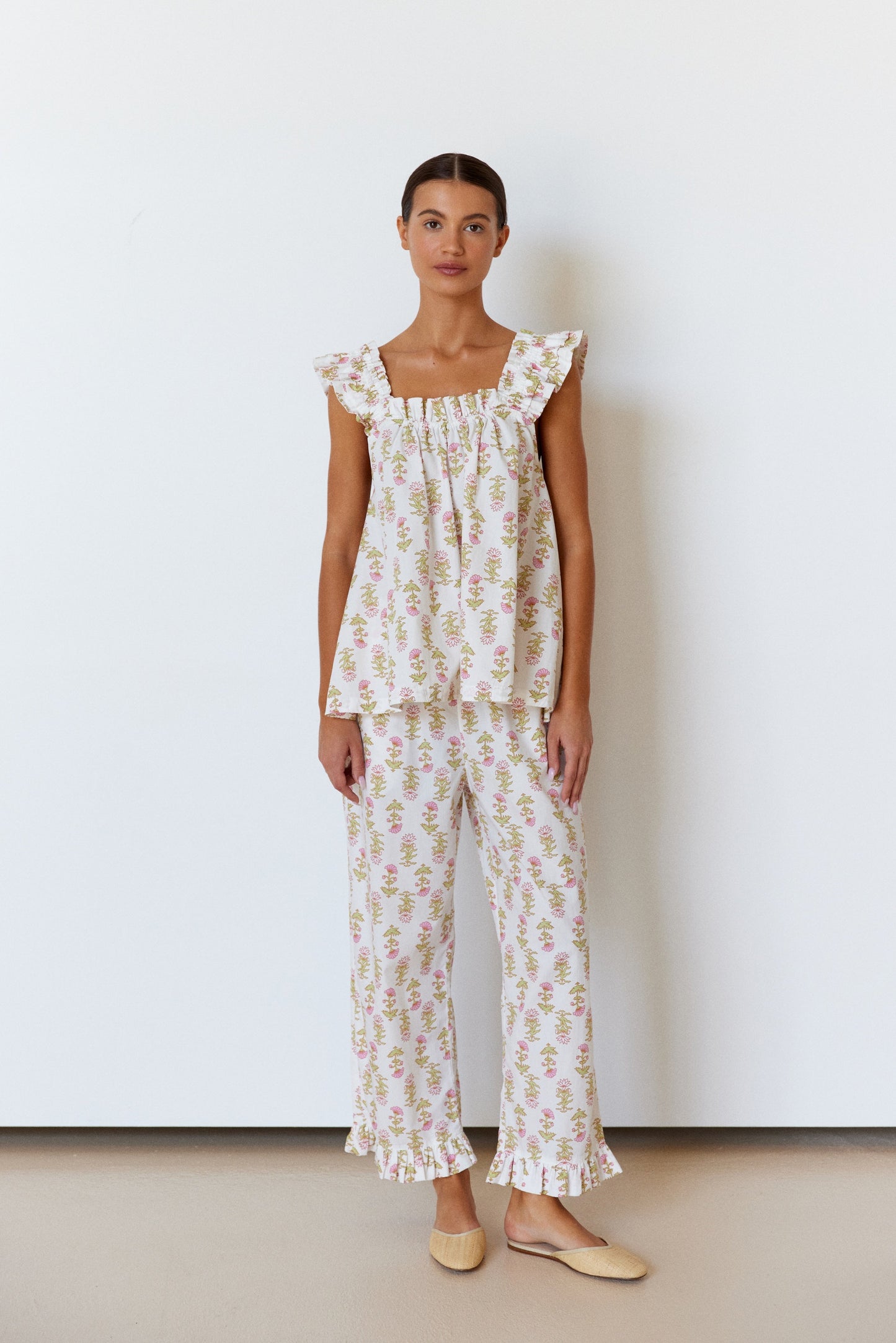 Nicolette Sleep Set - Pants - Lotus Flower