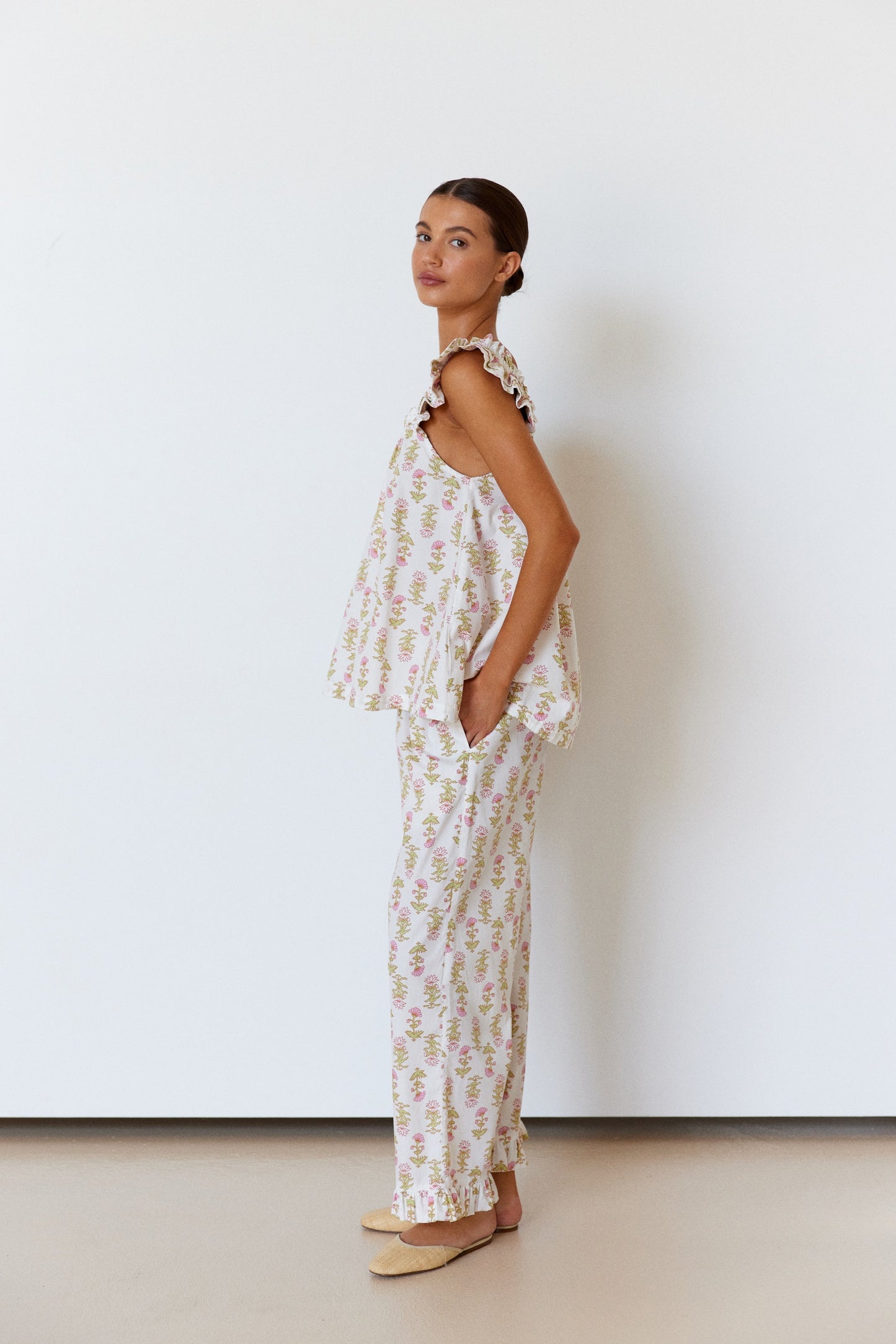 Nicolette Sleep Set - Pants - Lotus Flower