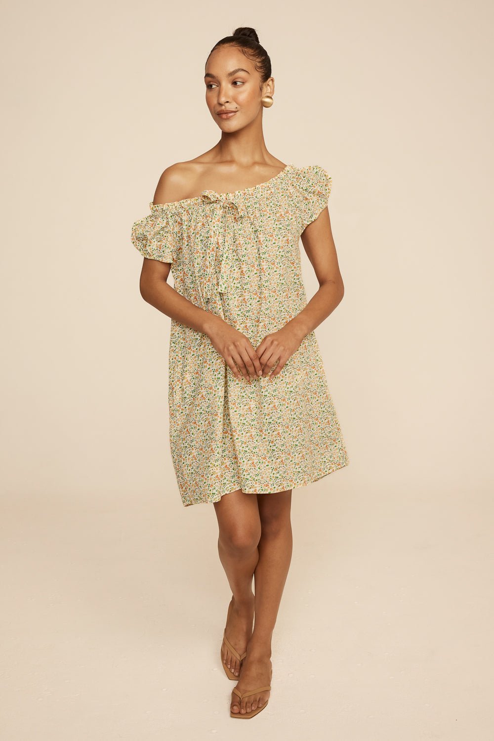 Lily Lounge Dress - Cotton - Floret Green