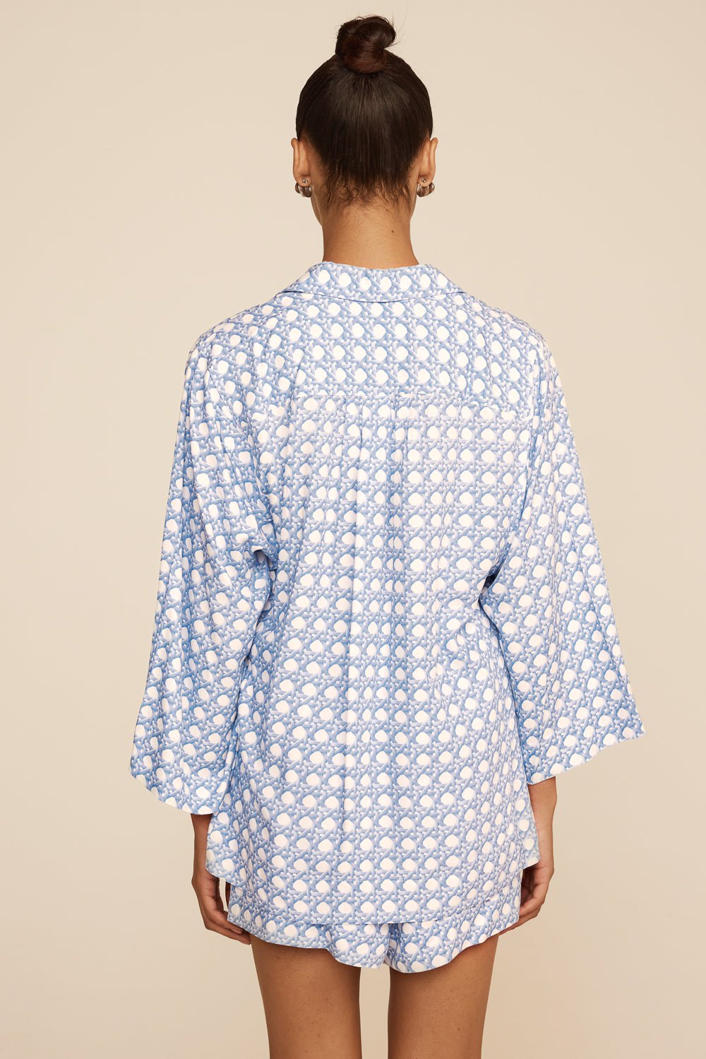 Peta Sleep Set - ECOVERO™ - Rattan - Cornflower Blue