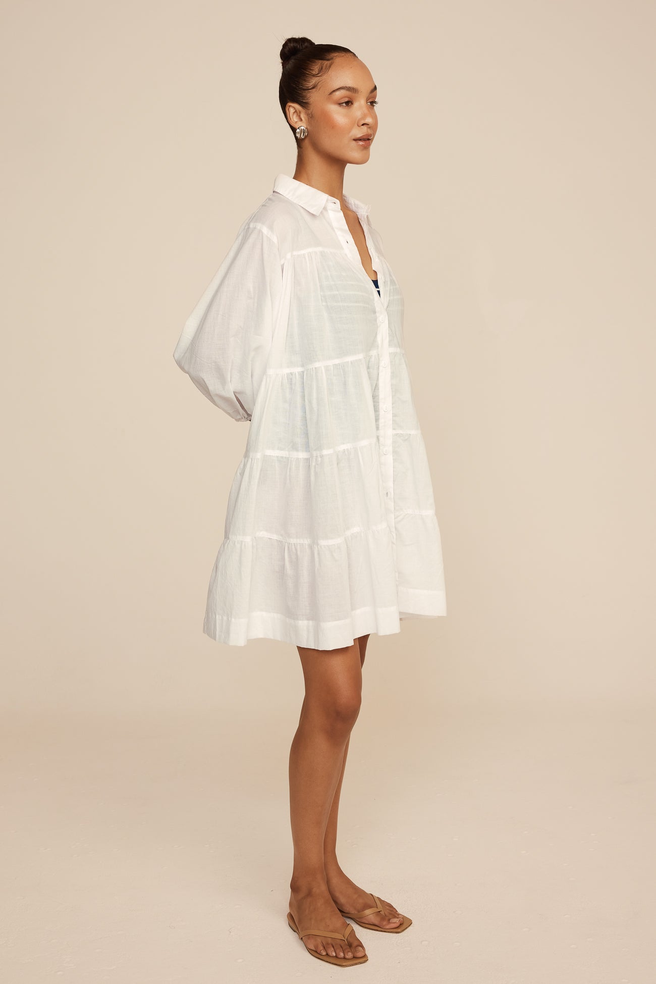 Phoebe Cover-Up - Cotton Voile - White