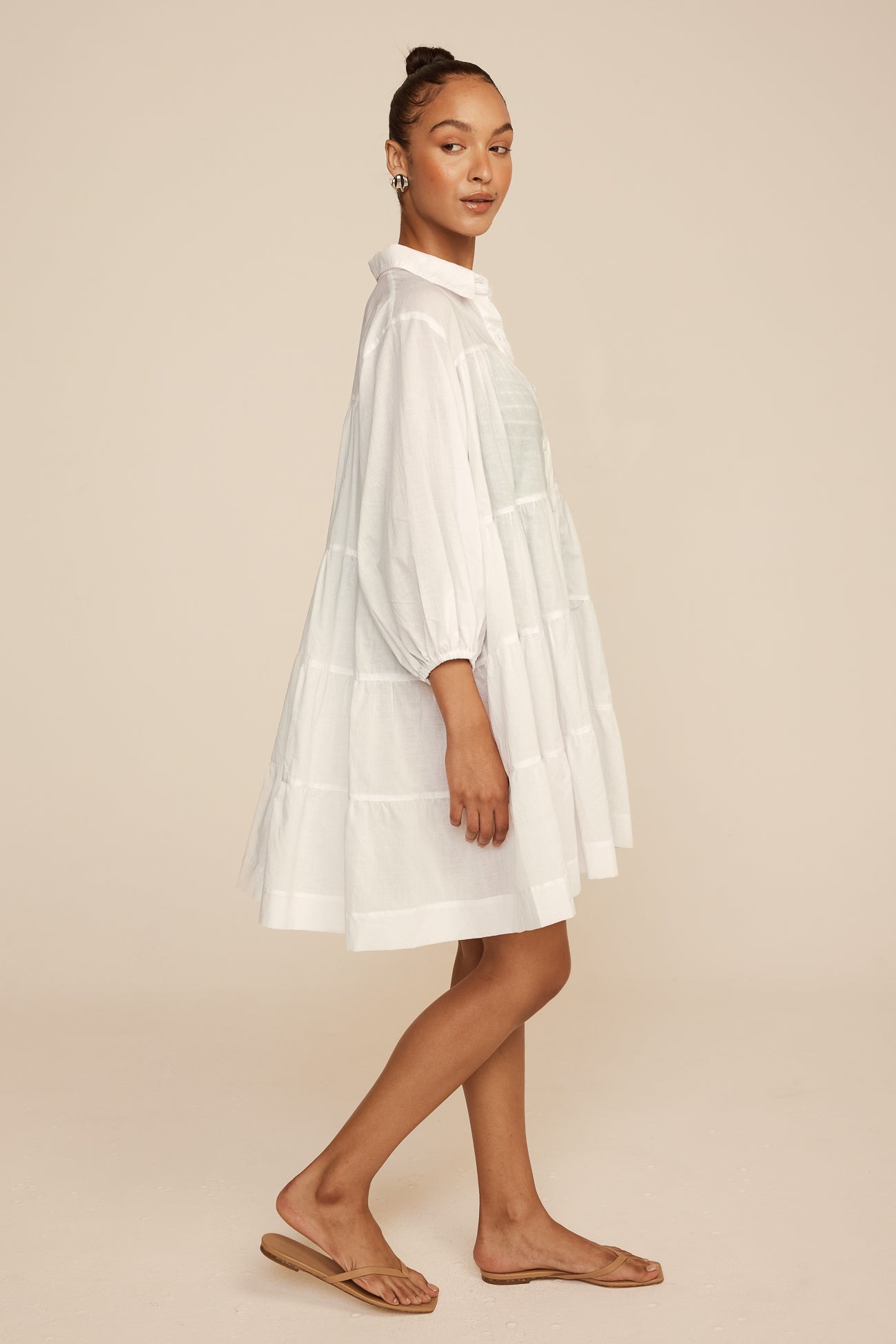 Phoebe Cover-Up - Cotton Voile - White