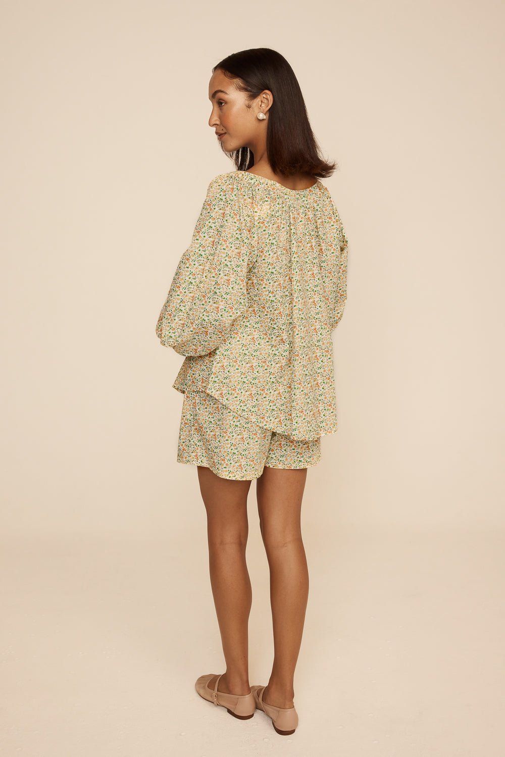 Claire Lounge Set - Cotton - Floret Green