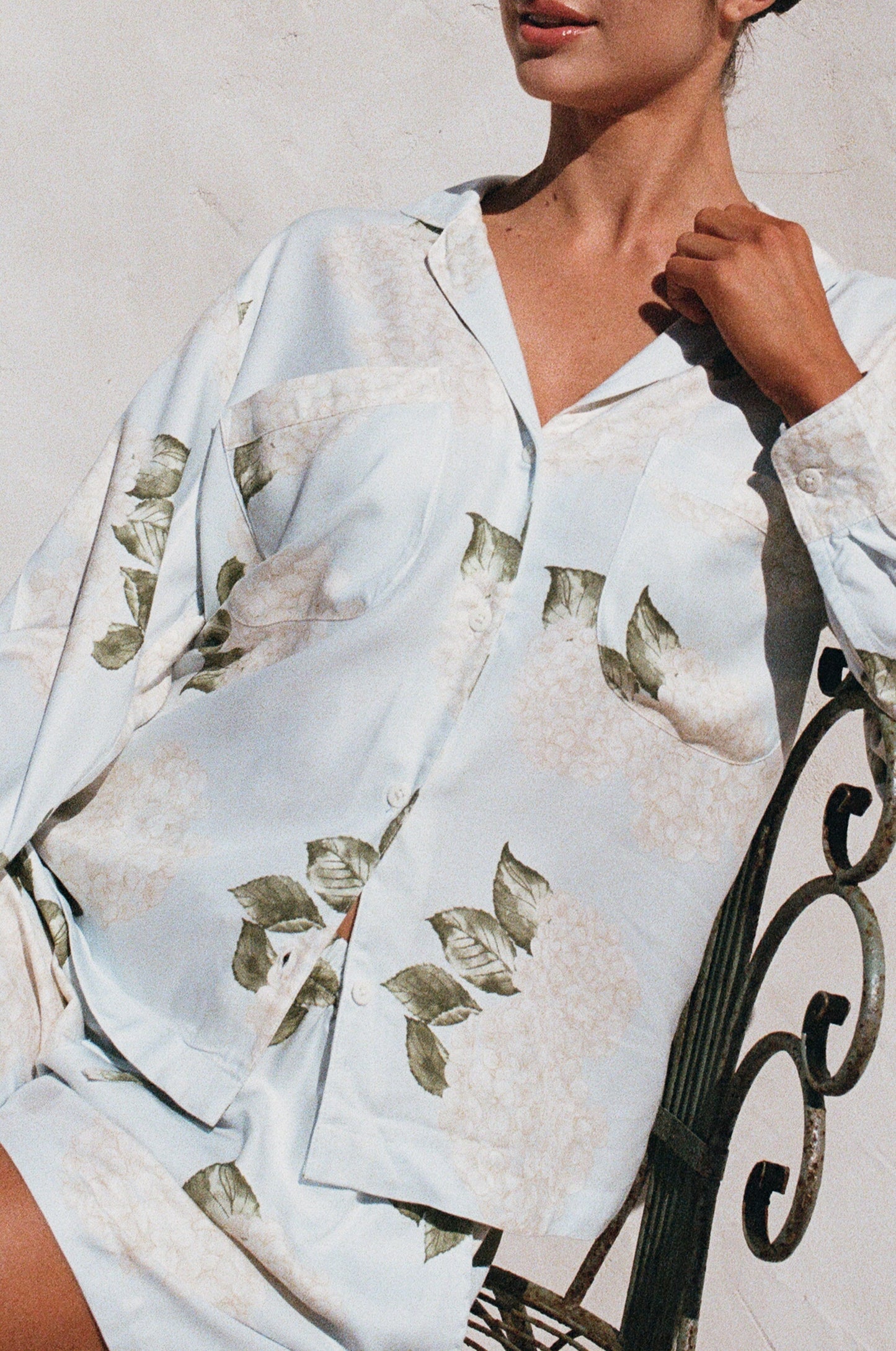 Abigail Sleep Set - Long Sleeve - ECOVERO™ - Heirloom Hydrangea