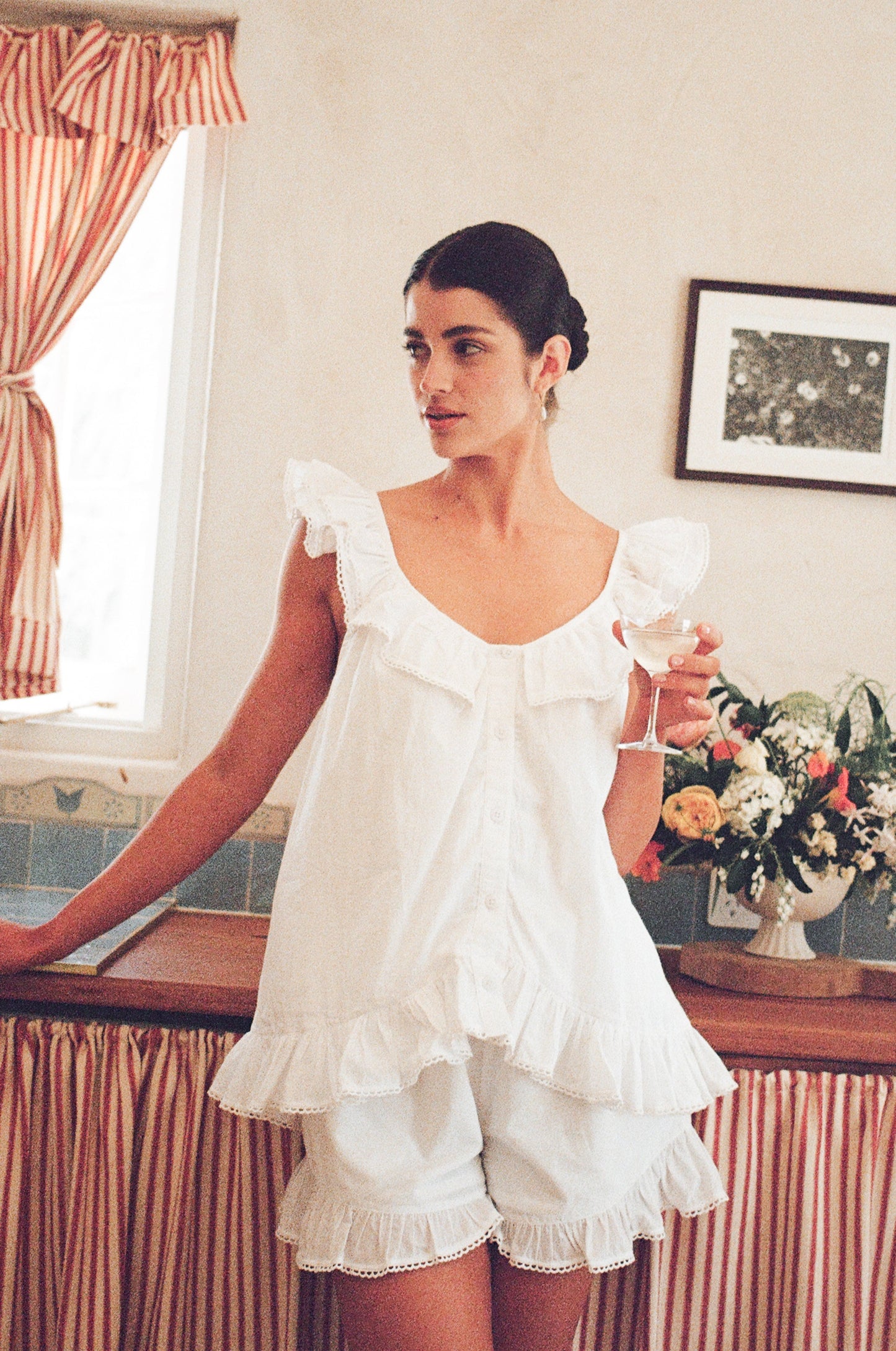 Romy Sleep Set - White Washed Cotton