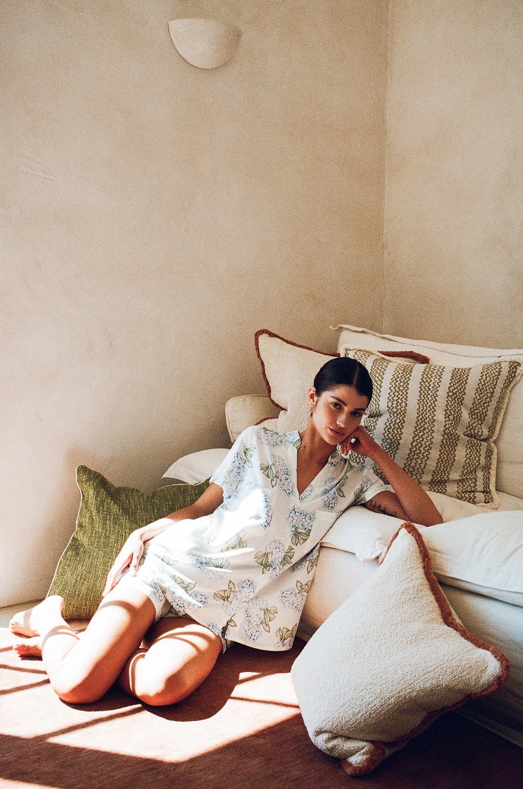 Maggie Pyjama Set - Hydrangea Blue