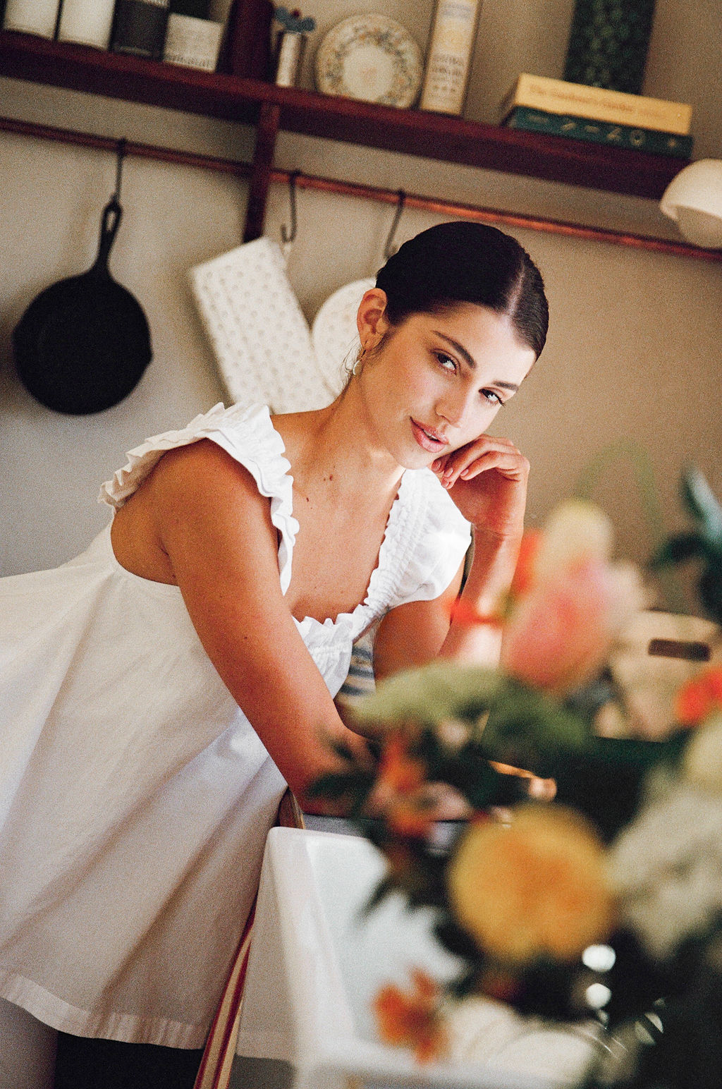 Nicolette Sleep Set - Pants - White Washed Cotton