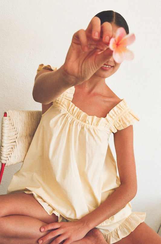 Nicolette Sleep Set - Cotton - Buttercup