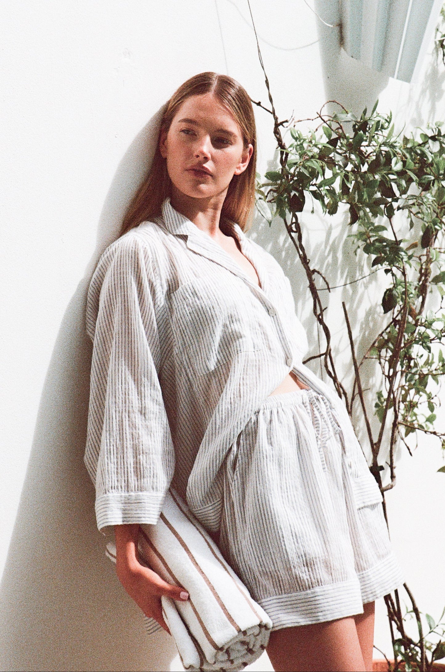 Peta Resort Set - Cotton - Navy Stripe