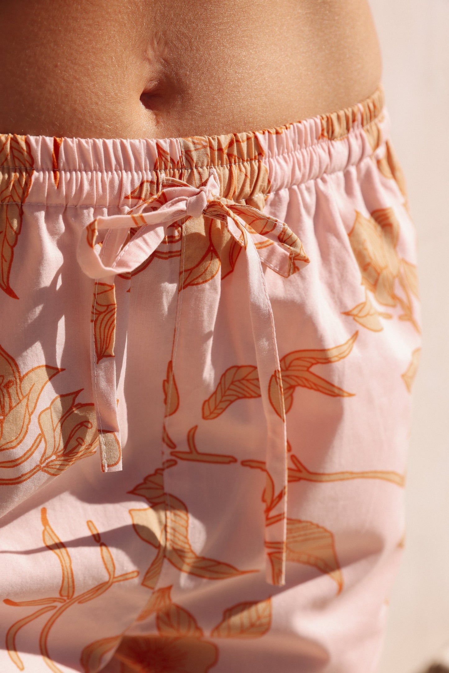 Sophie Sleep Set - Pants - Cotton Modal - Romantic Floral Peach