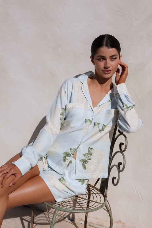 Abigail Sleep Set - Long Sleeve - ECOVERO™ - Heirloom Hydrangea