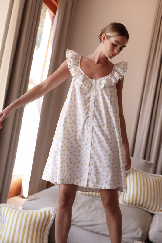 Romy Nightie - Cotton Modal - Meadow Honey