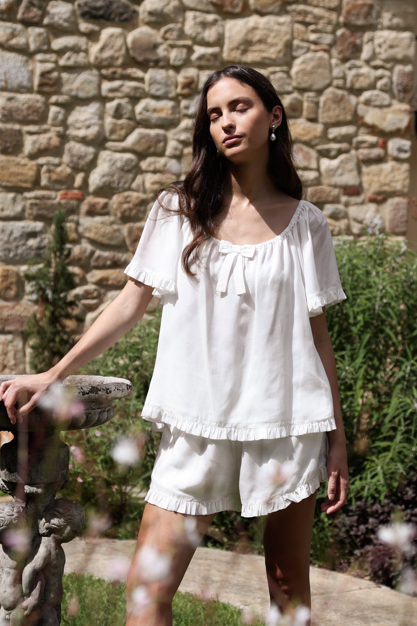 Betty Sleep Set - Lyocell Batiste - Off White