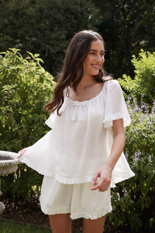 Betty Sleep Set - Lyocell Batiste - Off White